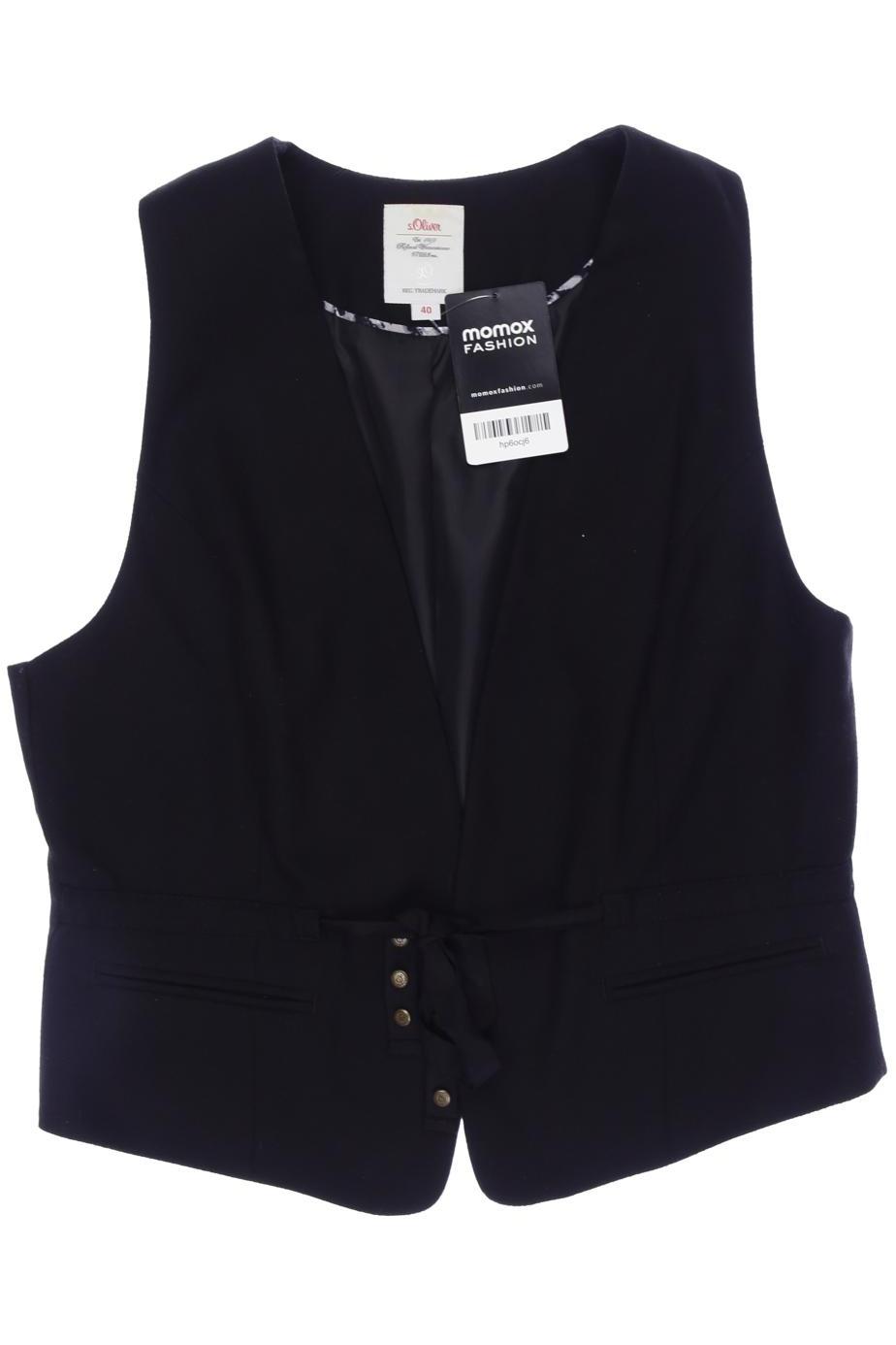

s.Oliver Damen Weste, schwarz