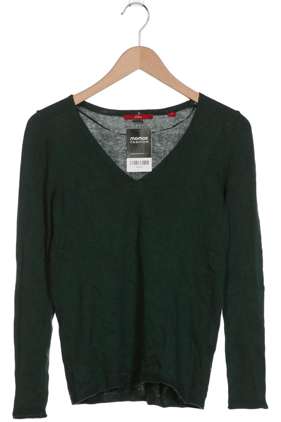 

s.Oliver Damen Pullover, grün, Gr. 34