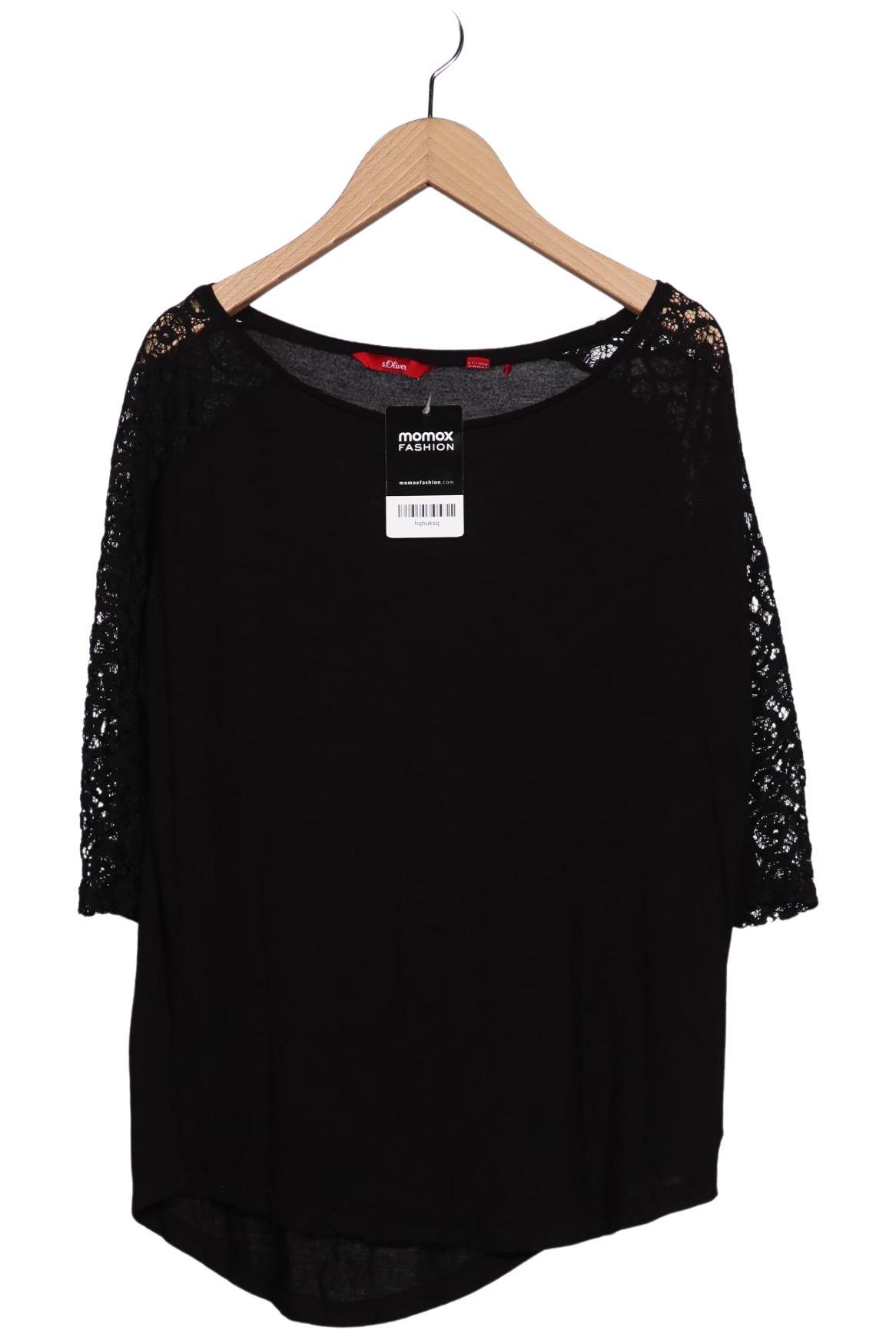 

s.Oliver Damen Langarmshirt, schwarz, Gr. 36