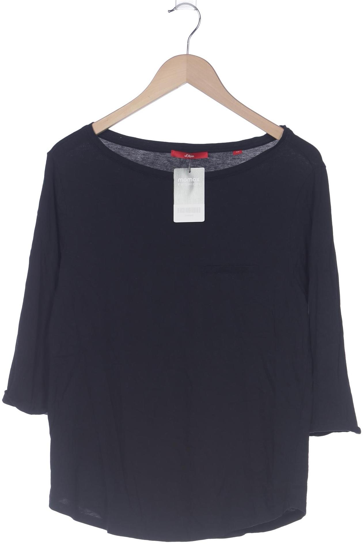 

s.Oliver Damen Langarmshirt, marineblau, Gr. 40