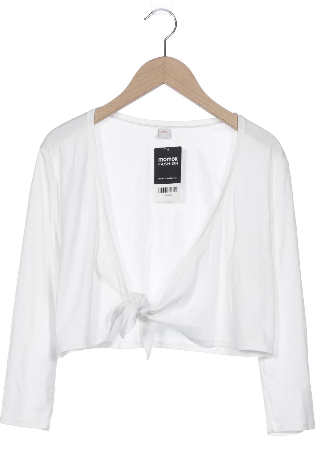 

s.Oliver Damen Strickjacke, weiß, Gr. 40