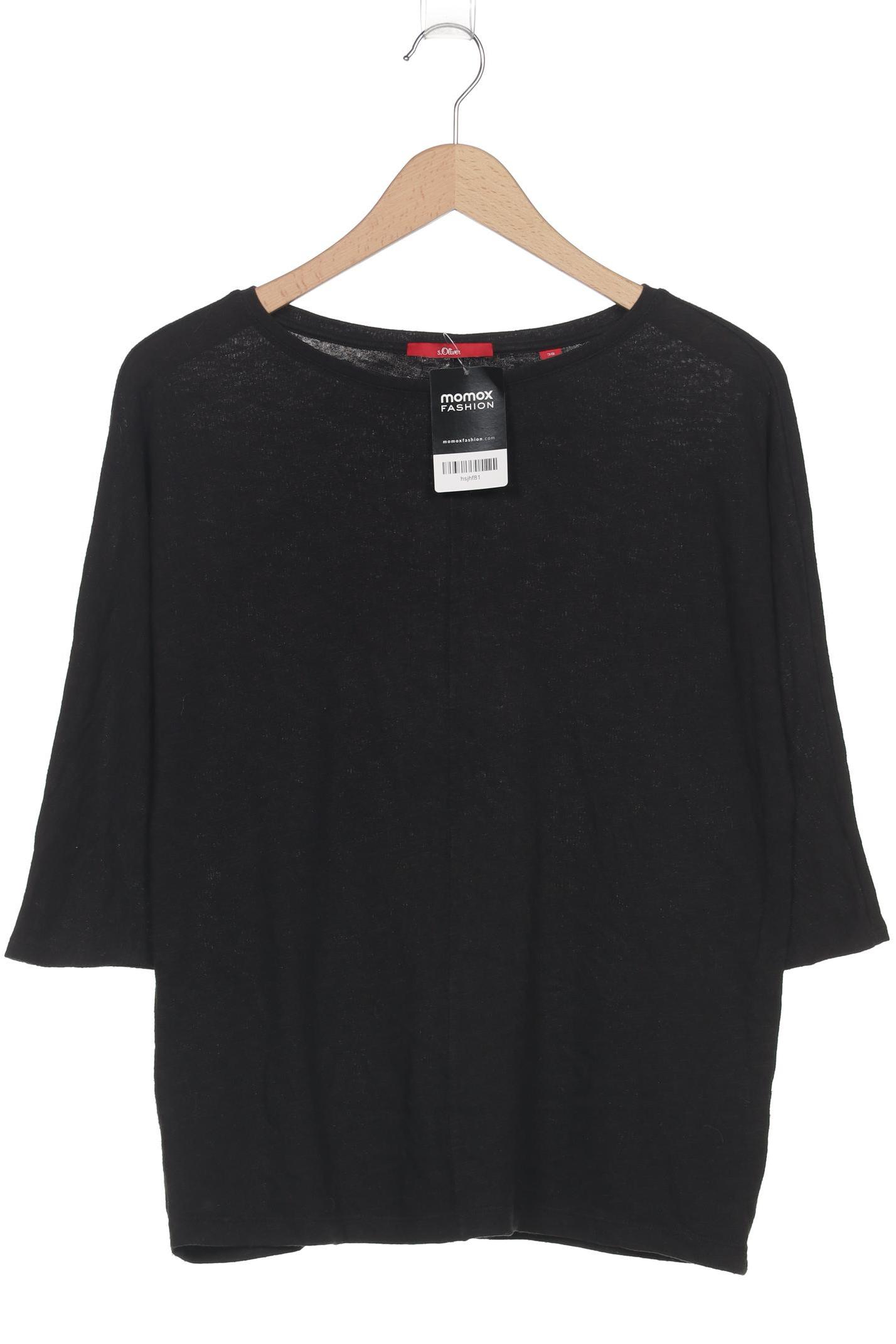 

s.Oliver Damen Langarmshirt, schwarz, Gr. 38