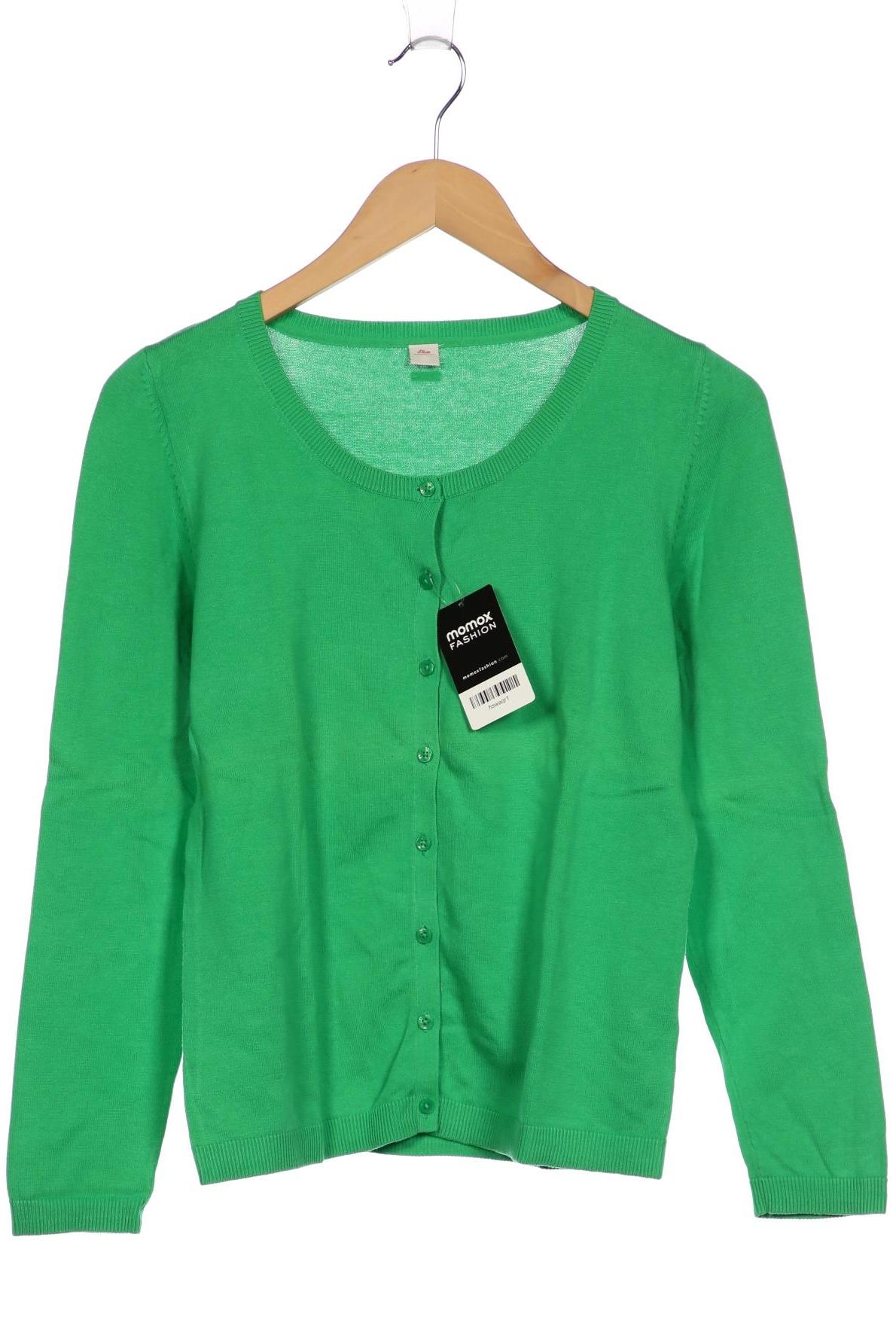 

s.Oliver Damen Strickjacke, grün, Gr. 38