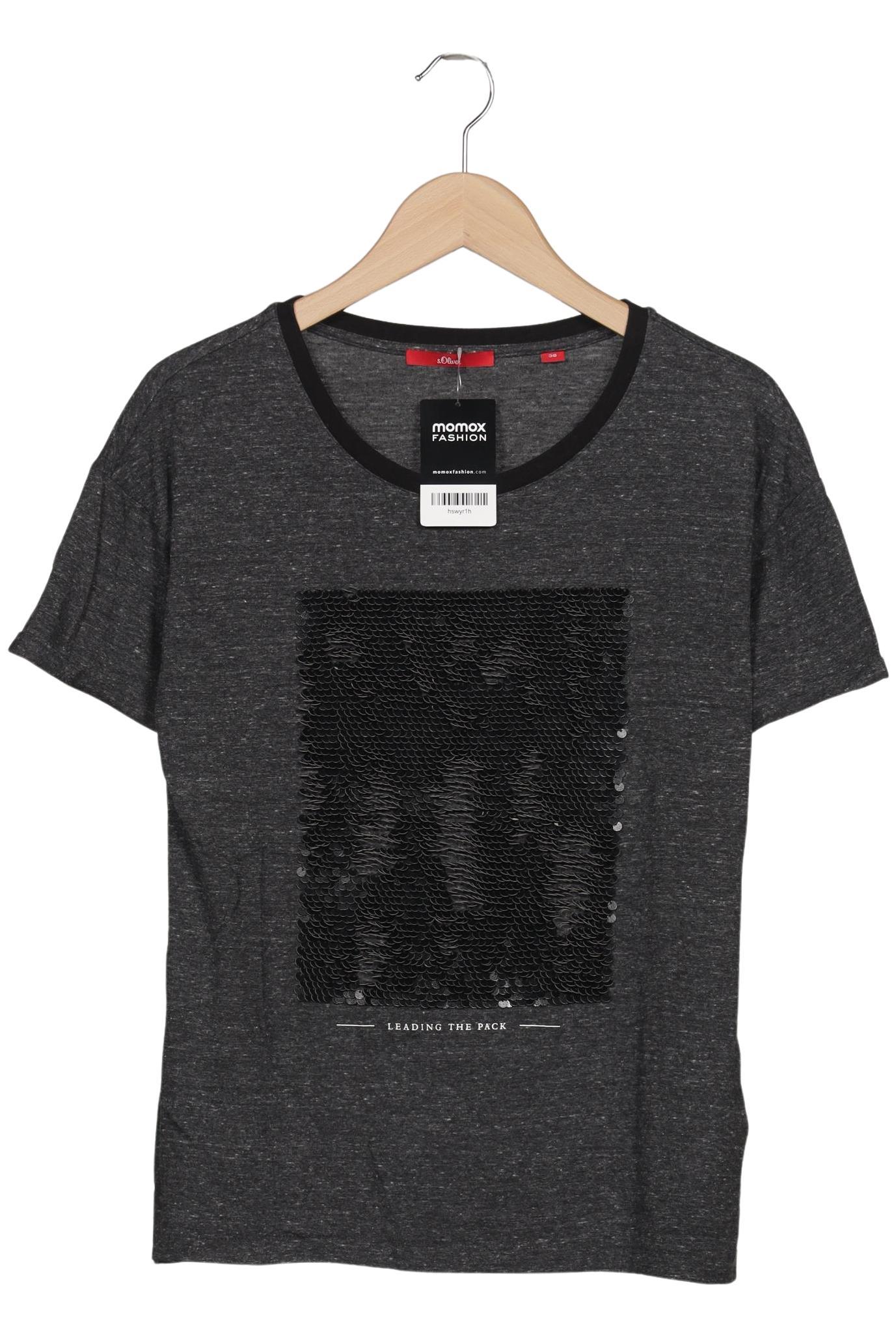 

s.Oliver Damen T-Shirt, grau, Gr. 38