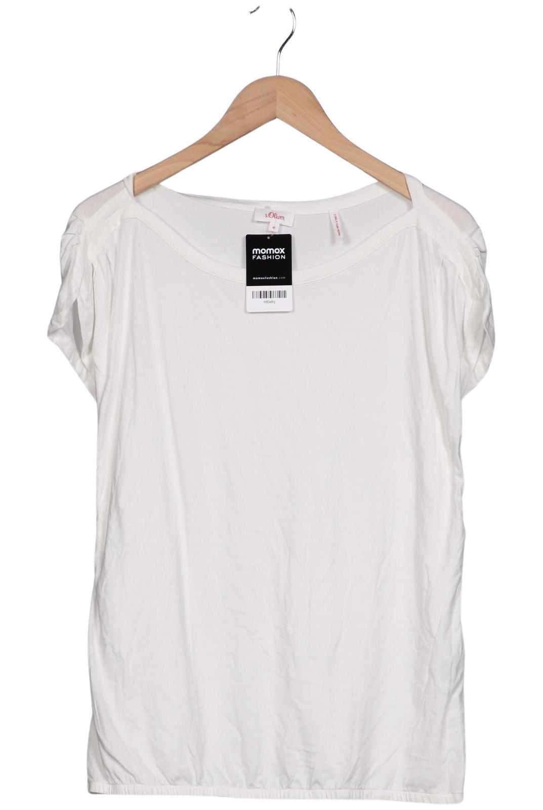 

s.Oliver Damen T-Shirt, weiß, Gr. 40