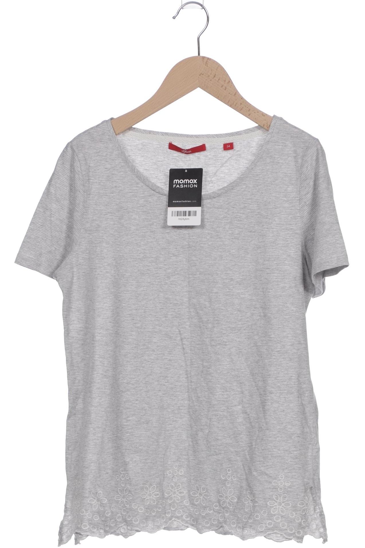 

s.Oliver Damen T-Shirt, grau, Gr. 34