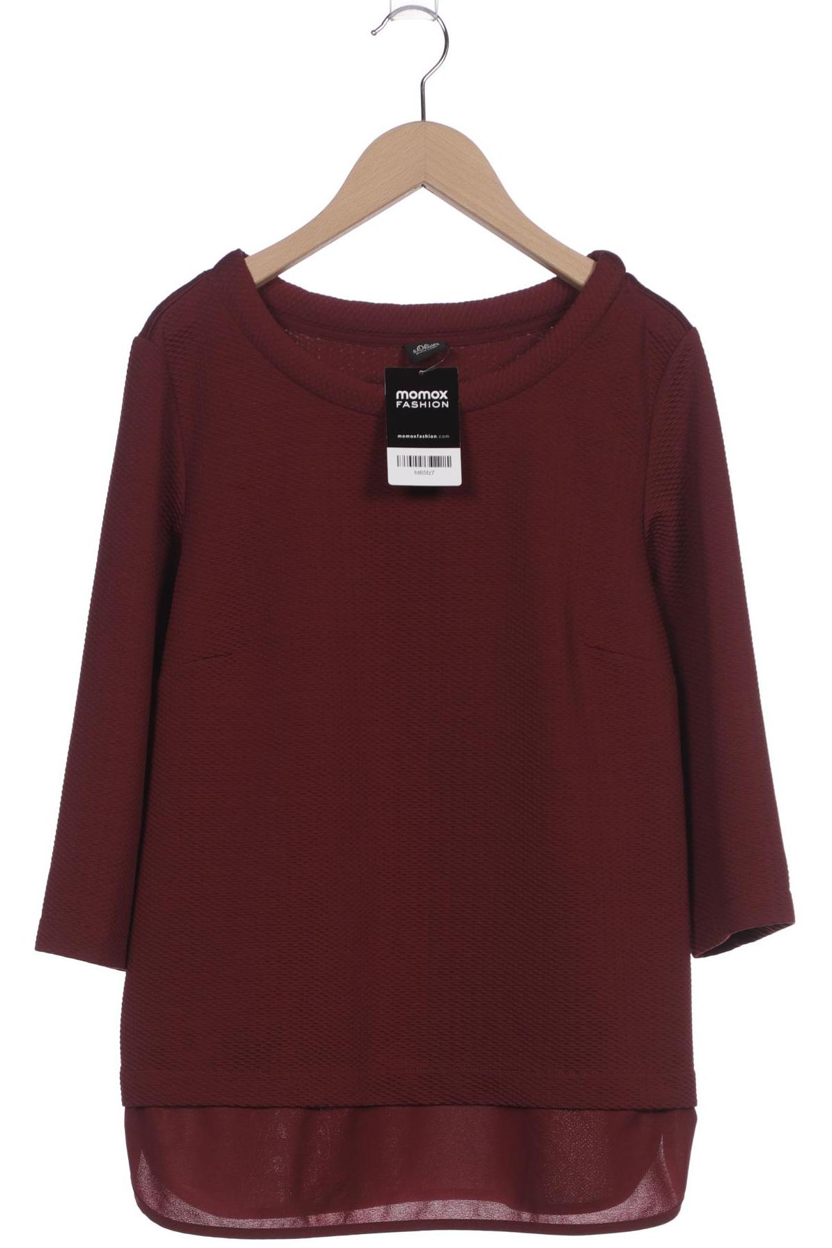 

s.Oliver Damen Langarmshirt, bordeaux, Gr. 40