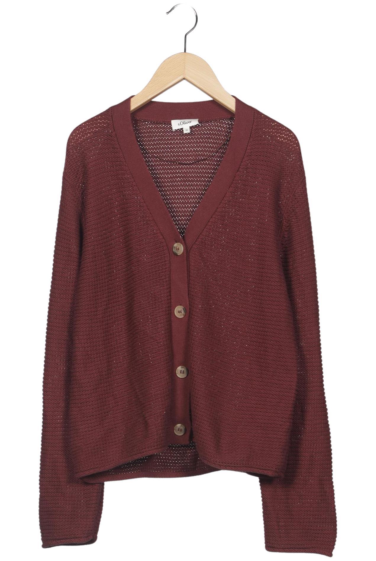 

s.Oliver Damen Strickjacke, bordeaux, Gr. 36