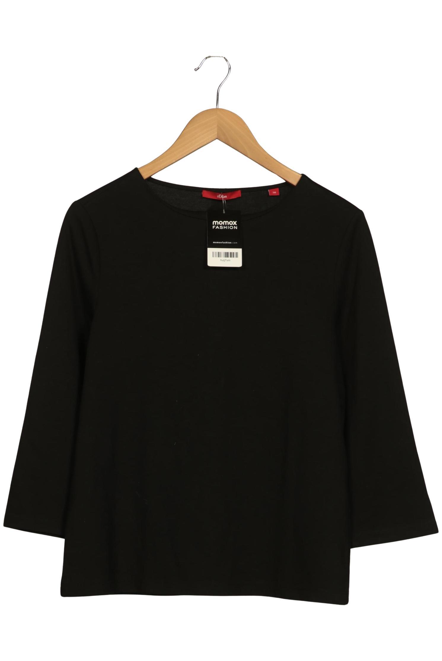

s.Oliver Damen Langarmshirt, schwarz, Gr. 38