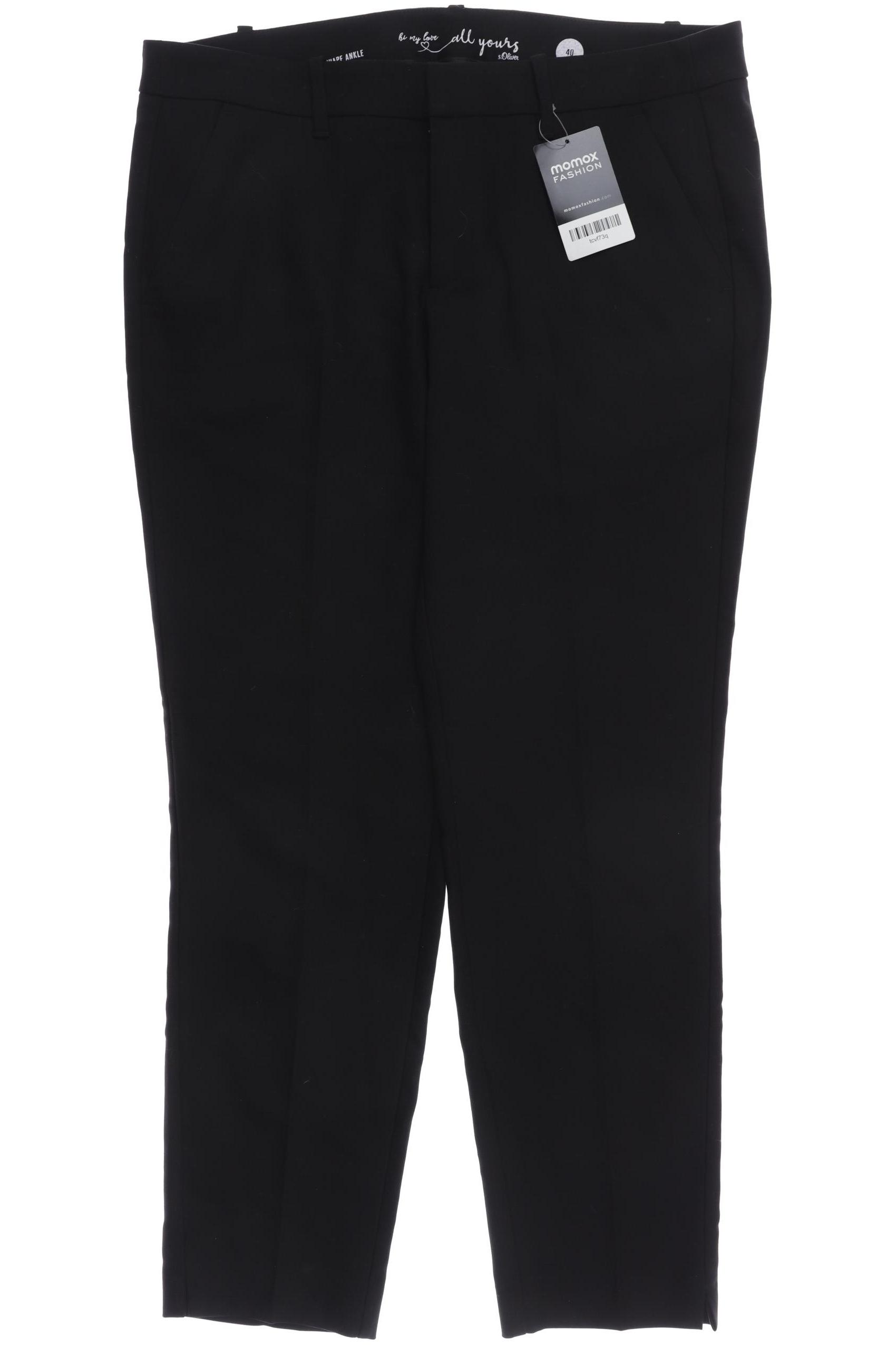 

s.Oliver Damen Stoffhose, schwarz, Gr. 40