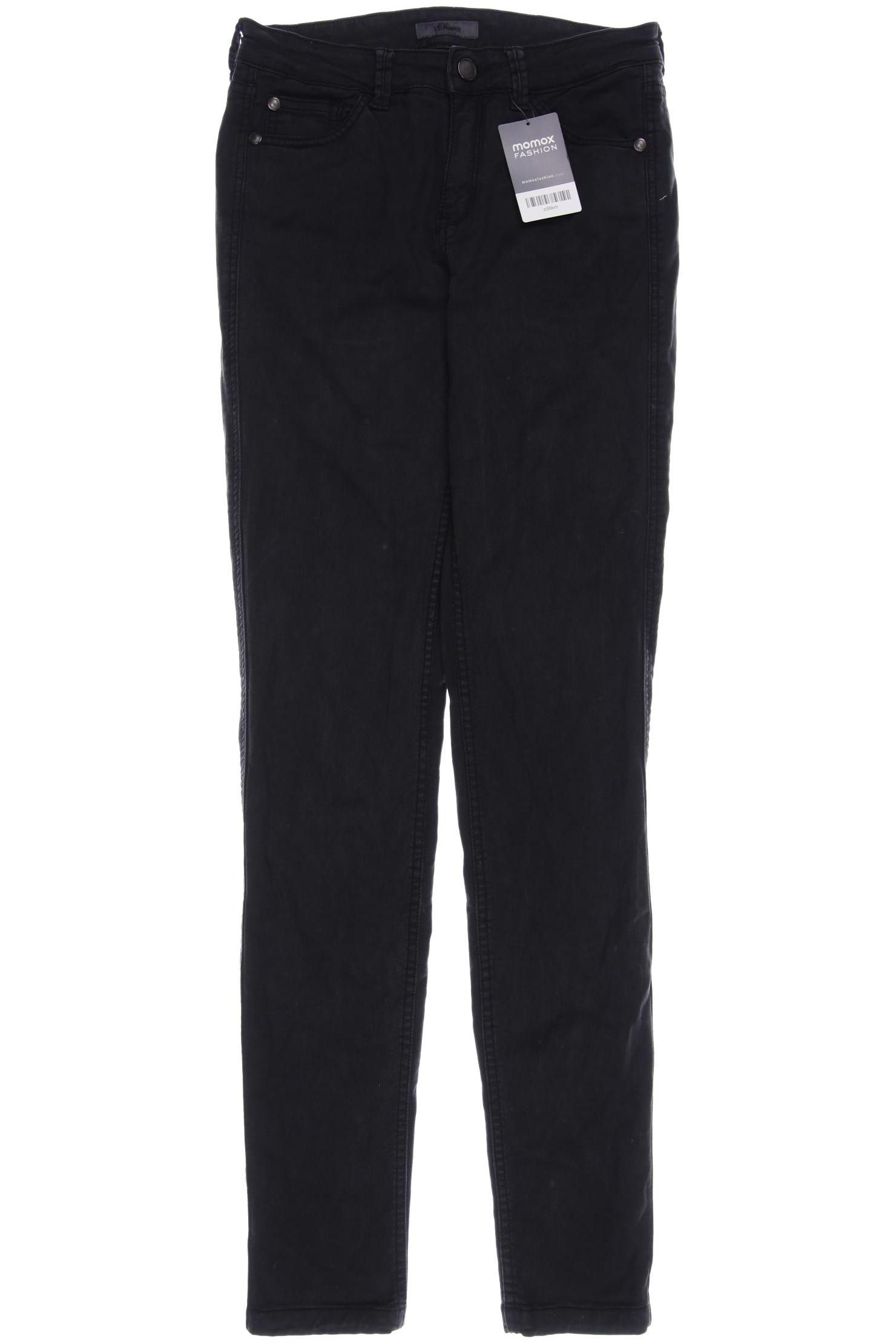 

s.Oliver Damen Jeans, schwarz