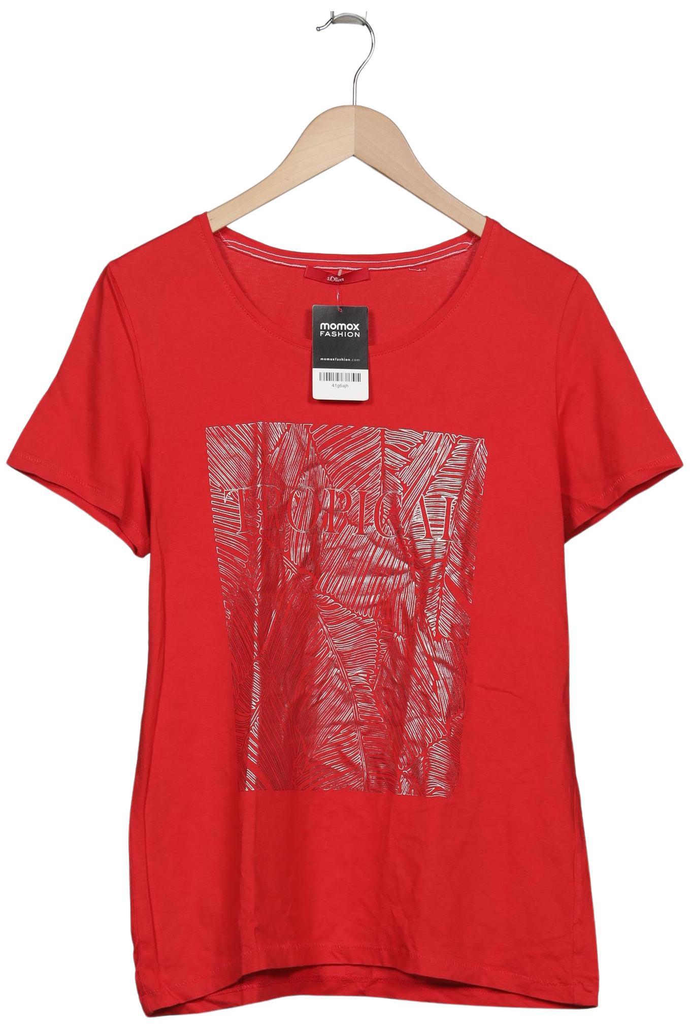 

s.Oliver Damen T-Shirt, rot, Gr. 44