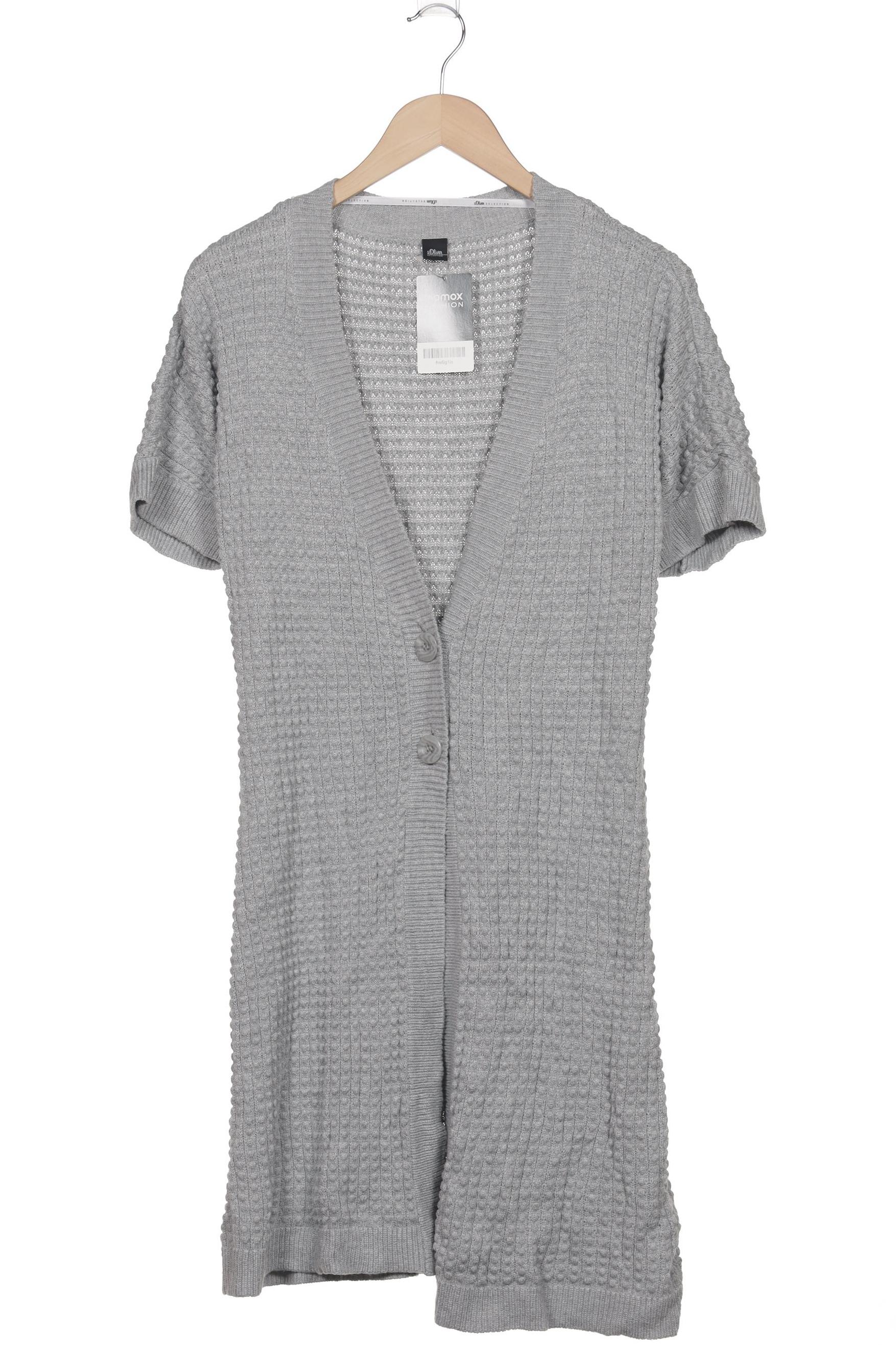 

s.Oliver Damen Strickjacke, grau, Gr. 42