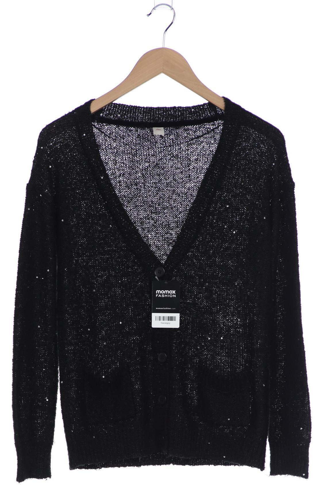 

s.Oliver Damen Strickjacke, schwarz, Gr. 36