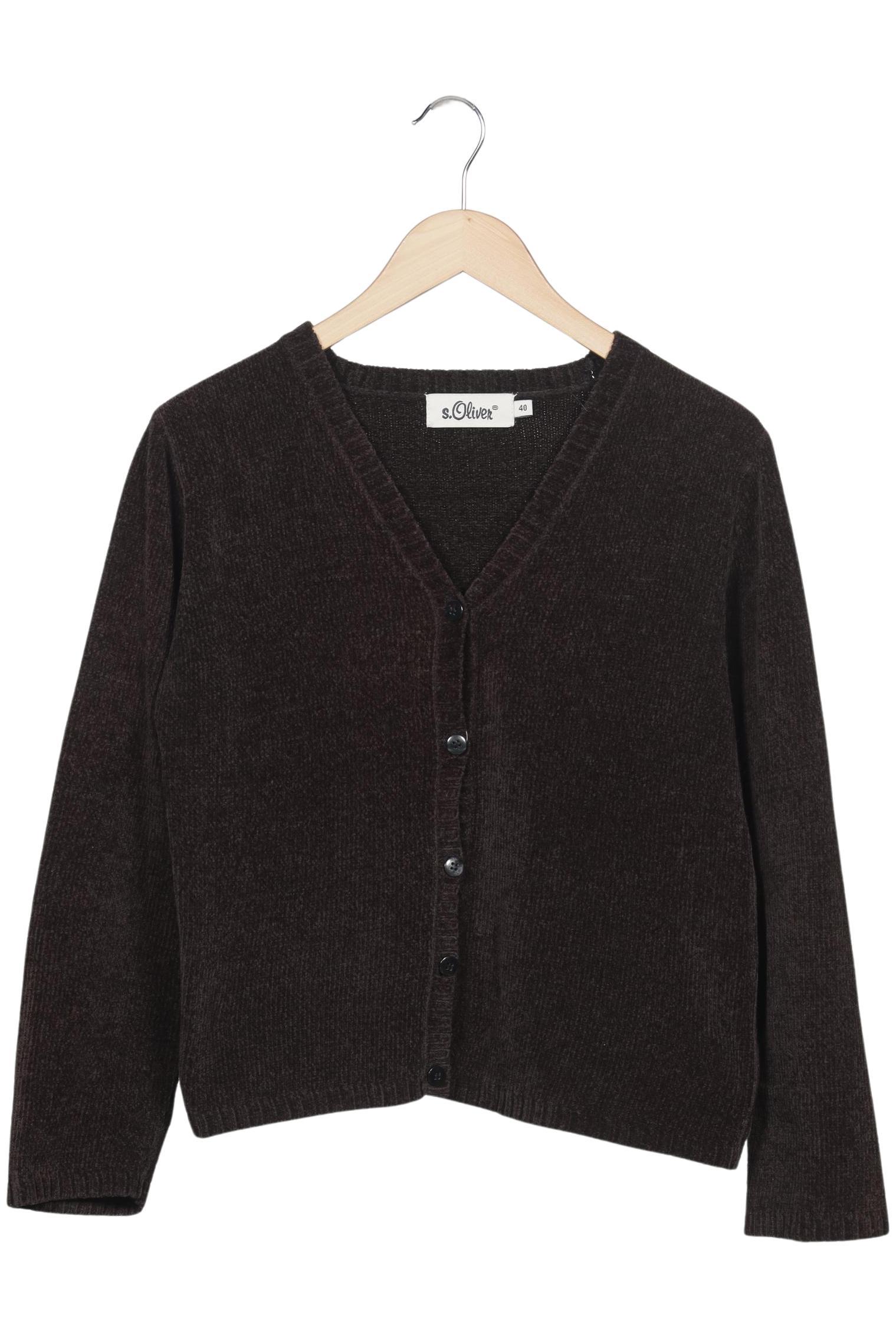 

s.Oliver Damen Strickjacke, braun, Gr. 40