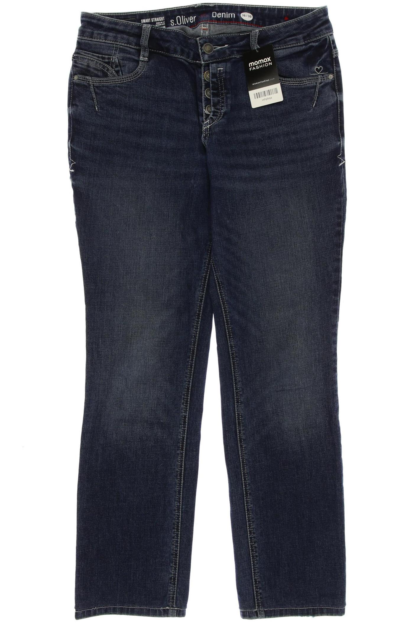 

s.Oliver Damen Jeans, marineblau