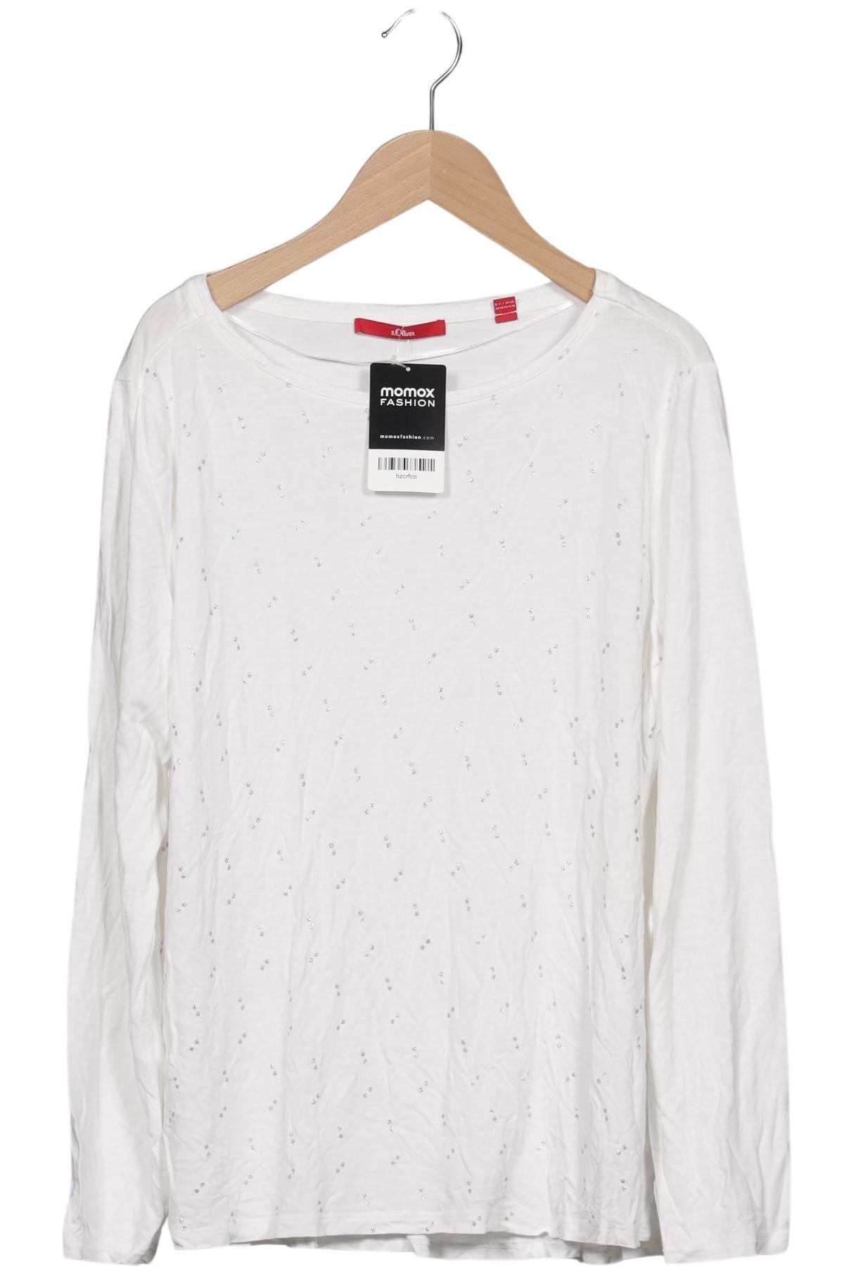

s.Oliver Damen Langarmshirt, weiß, Gr. 40