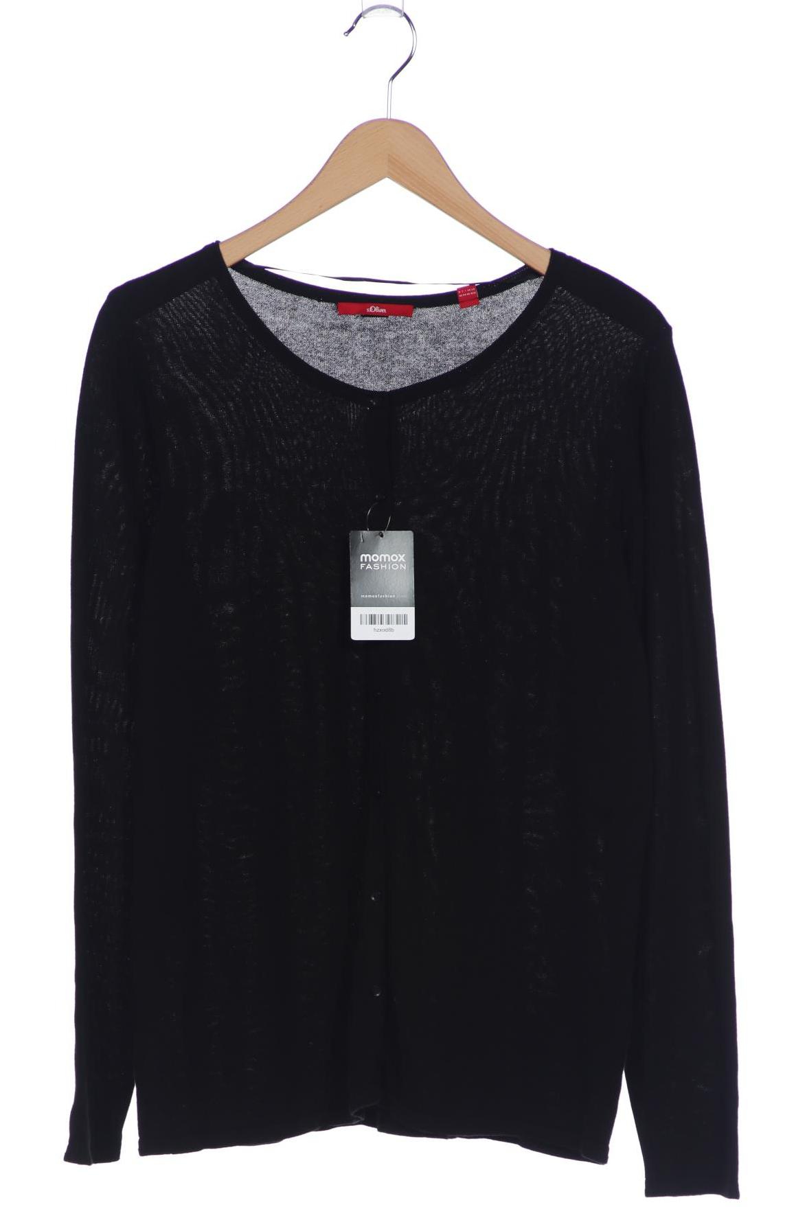 

s.Oliver Damen Strickjacke, schwarz, Gr. 42