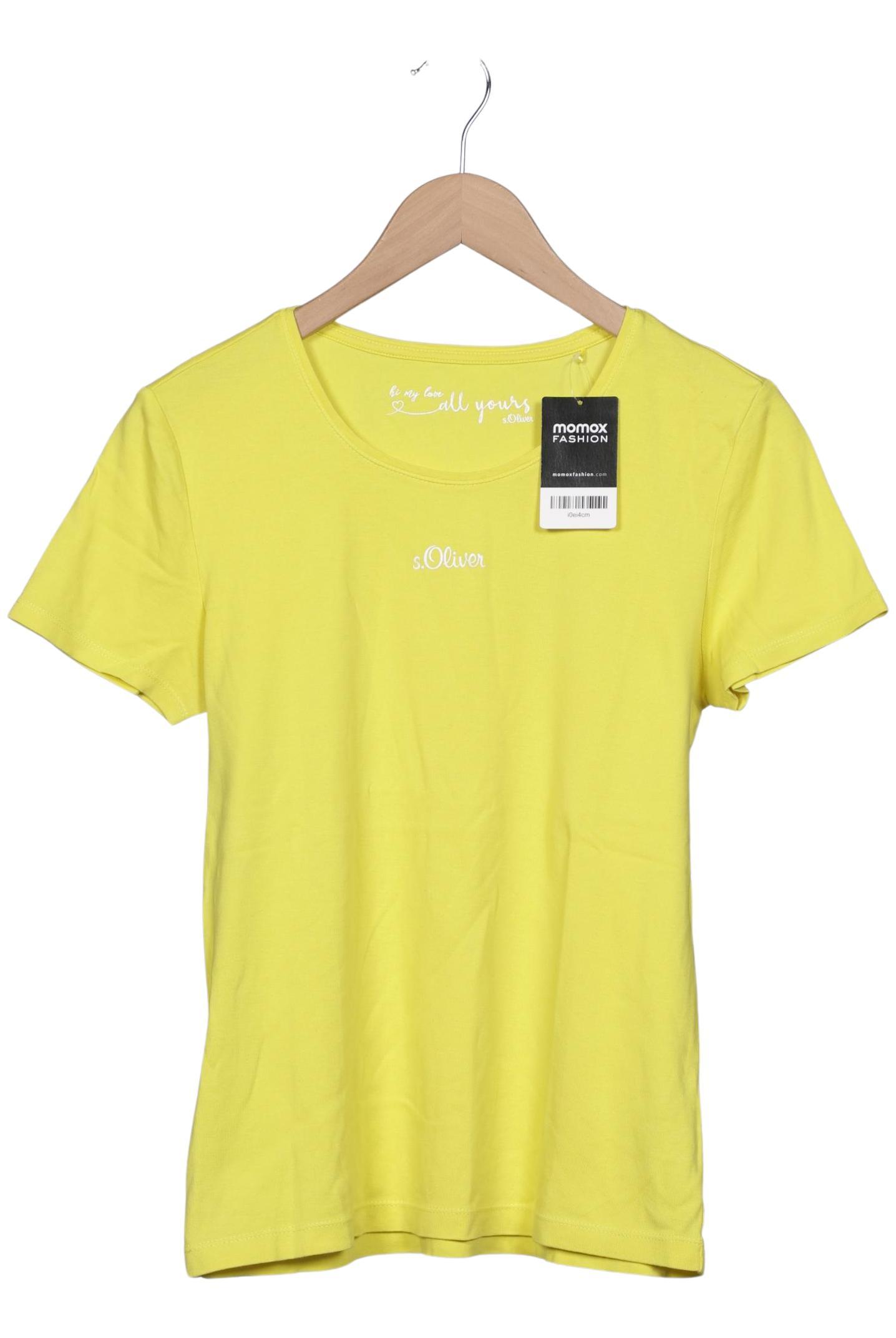 

s.Oliver Damen T-Shirt, gelb, Gr. 40