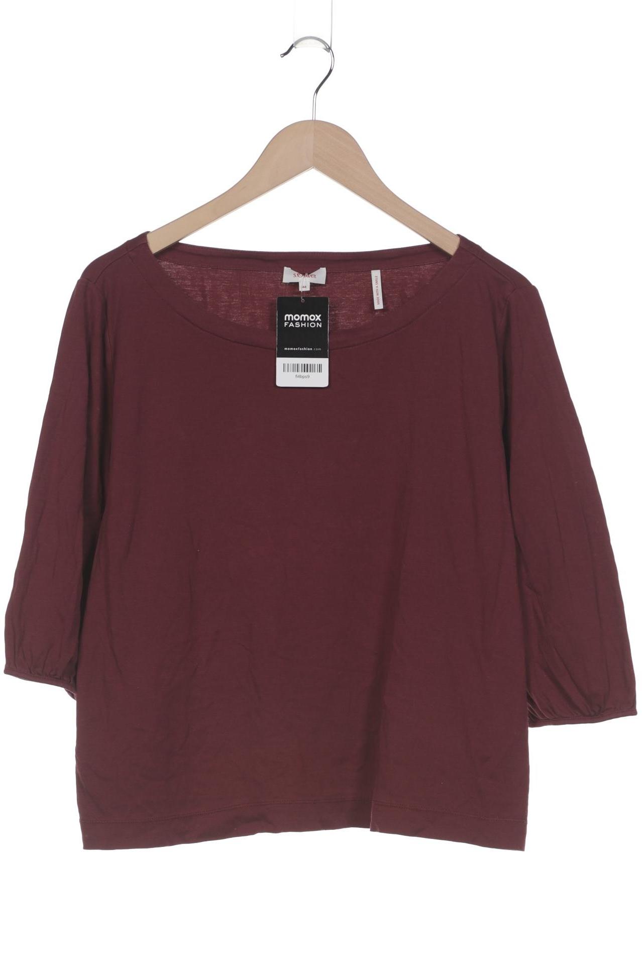

s.Oliver Damen Langarmshirt, bordeaux, Gr. 44