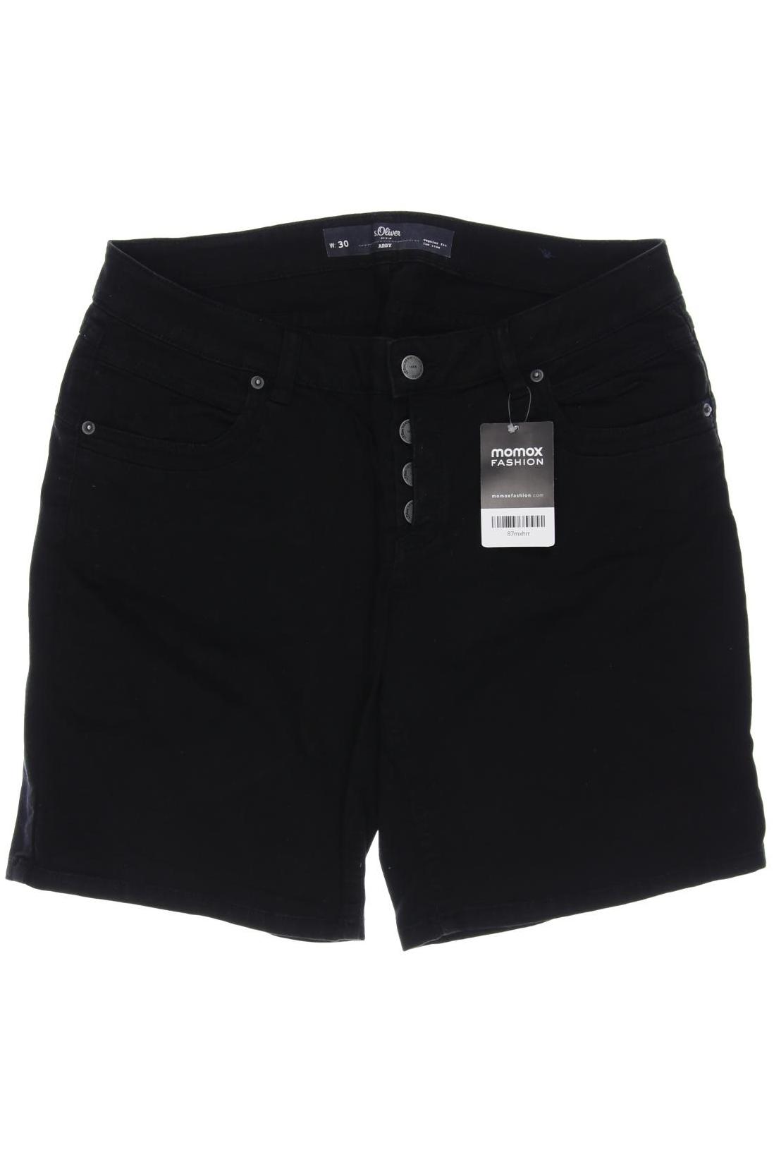 

s.Oliver Damen Shorts, schwarz