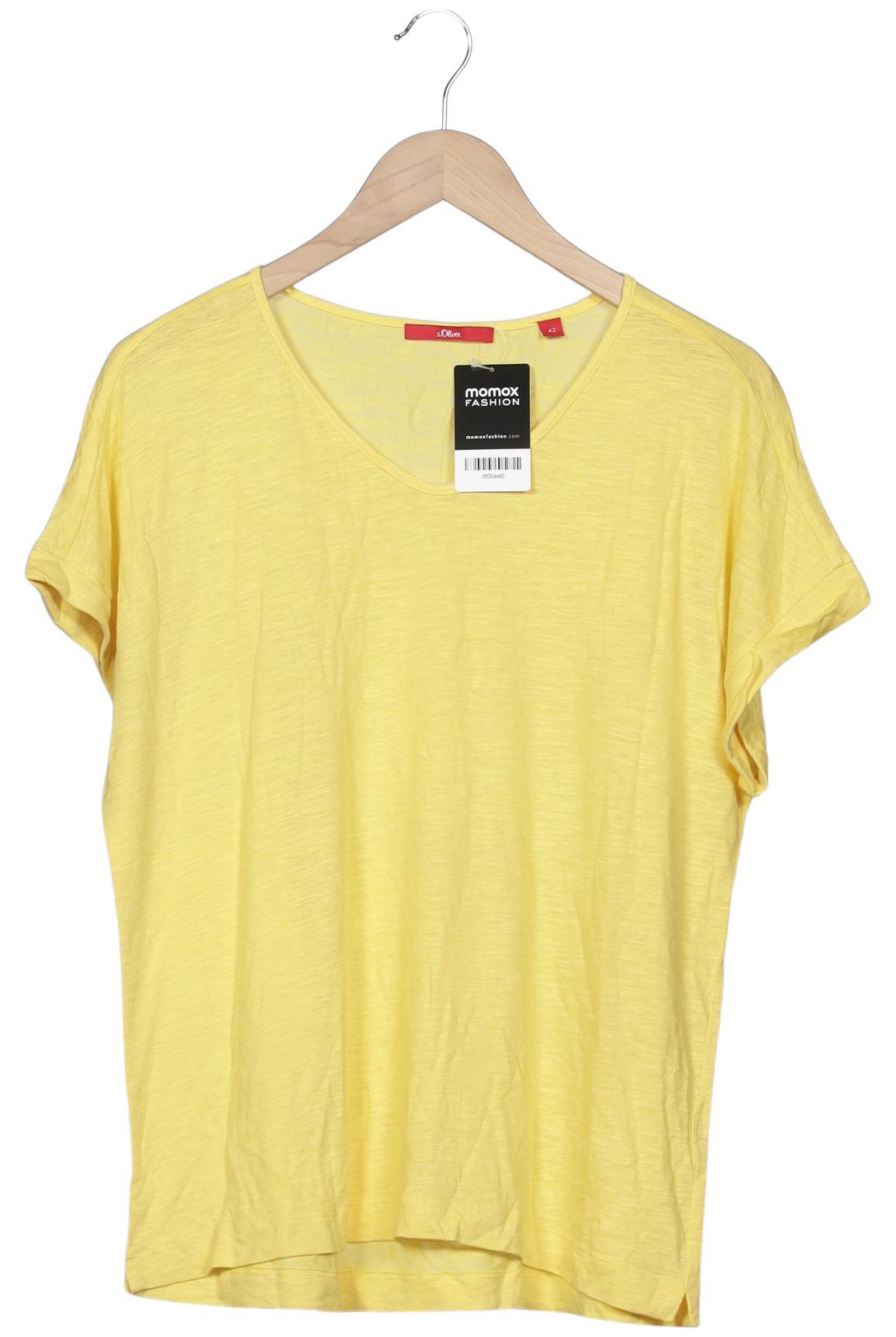 

s.Oliver Damen T-Shirt, gelb, Gr. 42
