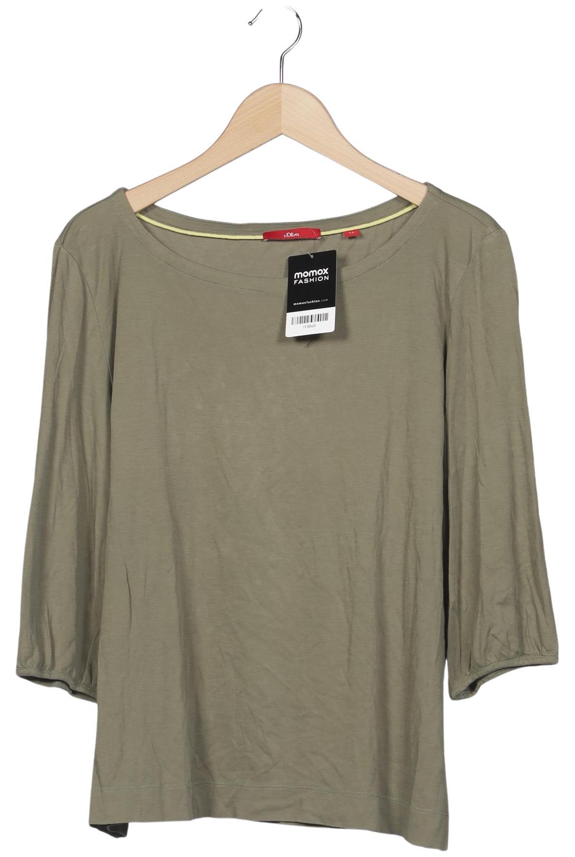 

s.Oliver Damen Langarmshirt, grün, Gr. 42
