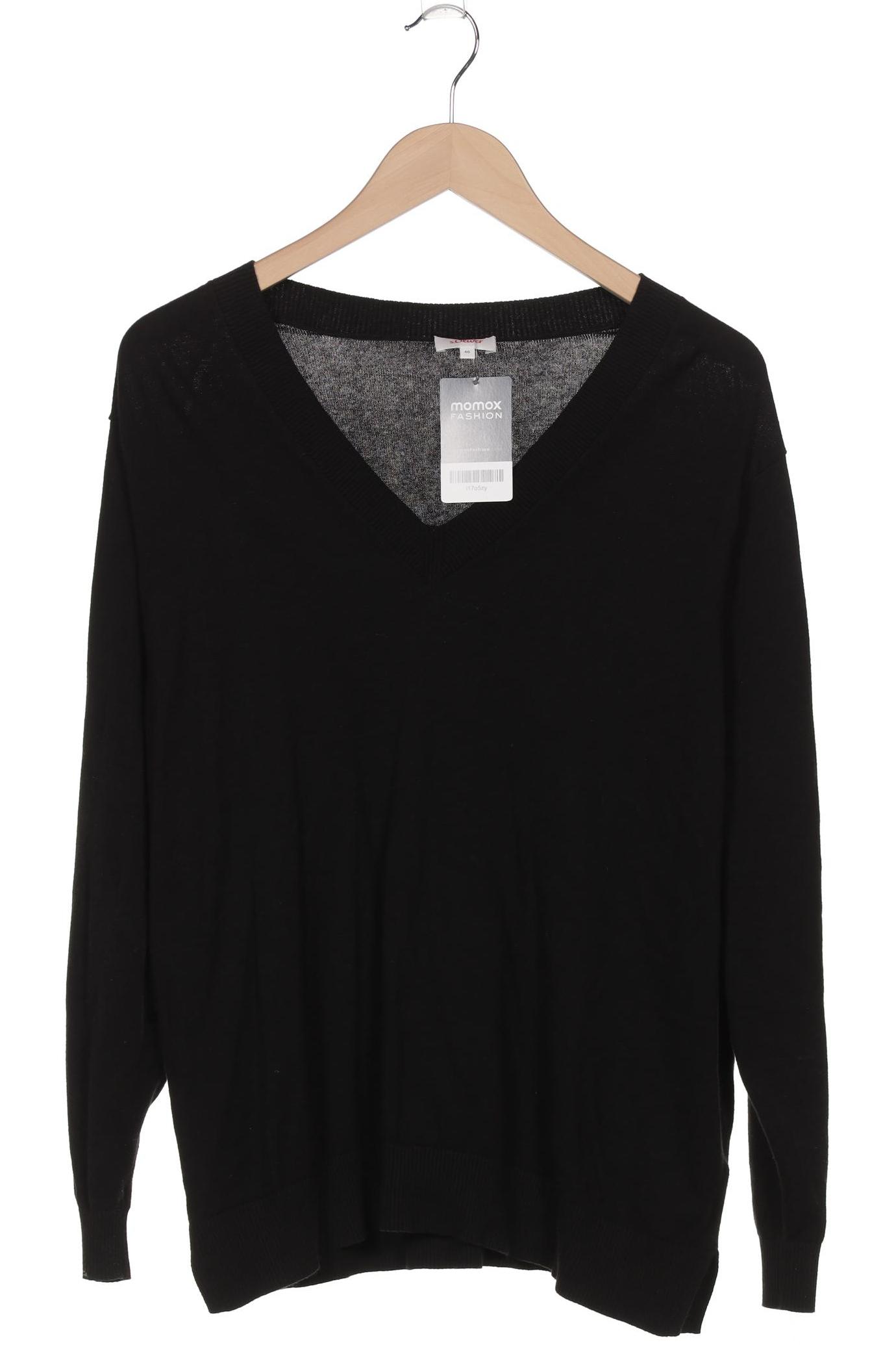 

s.Oliver Damen Pullover, schwarz, Gr. 46