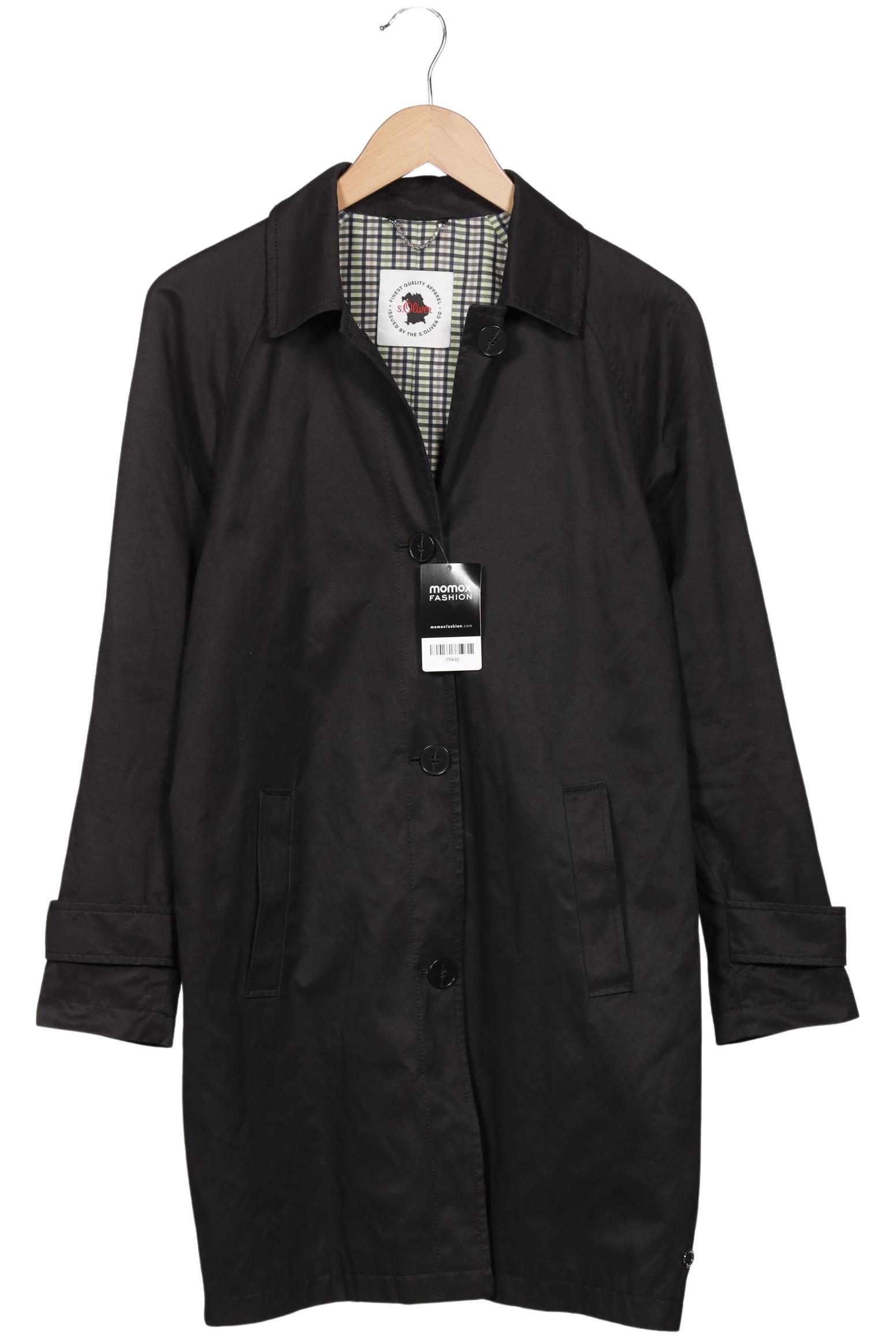 

s.Oliver Damen Mantel, schwarz, Gr. 36