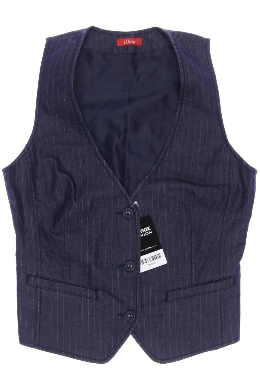 

s.Oliver Damen Weste, marineblau
