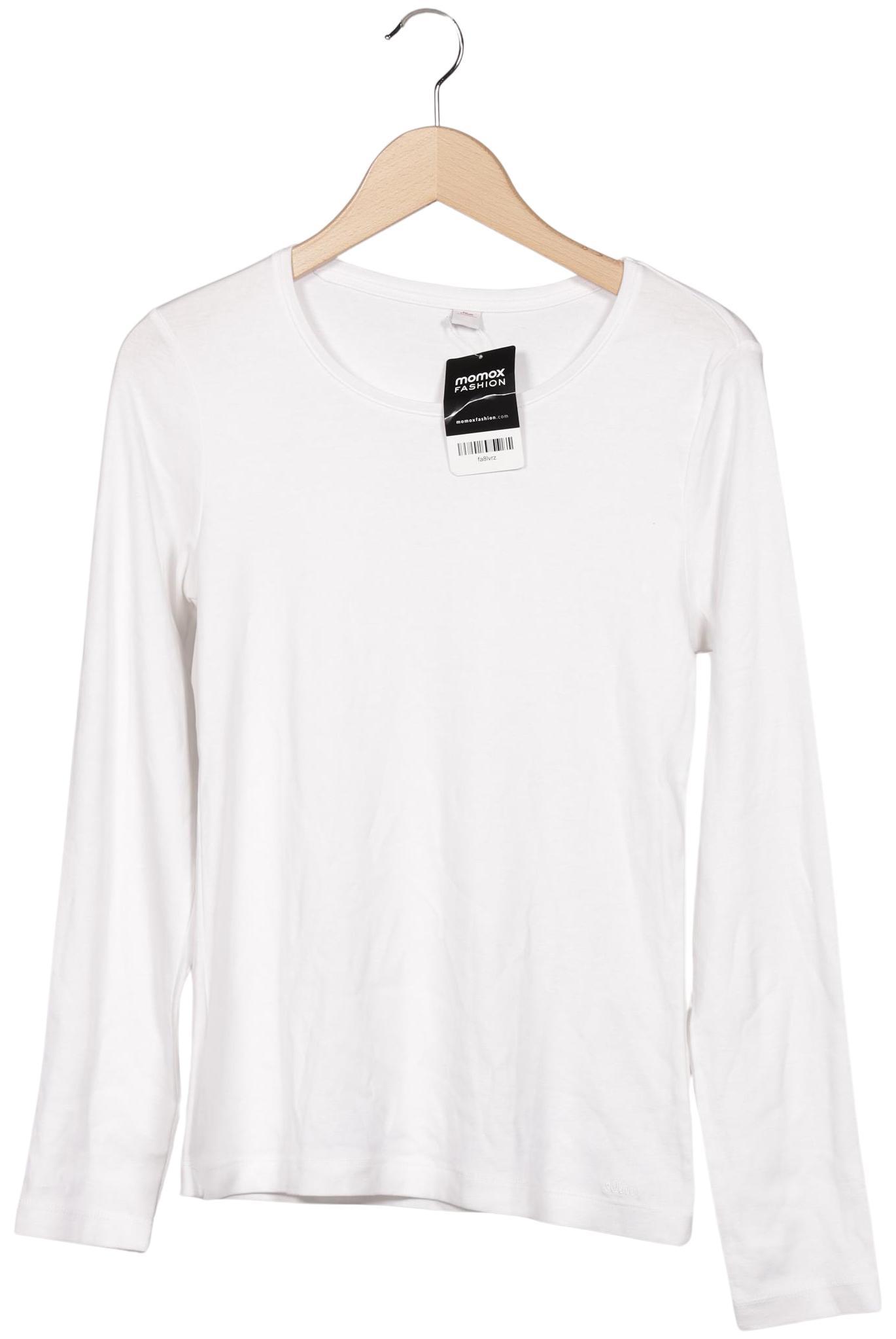 

s.Oliver Damen Langarmshirt, weiß, Gr. 40