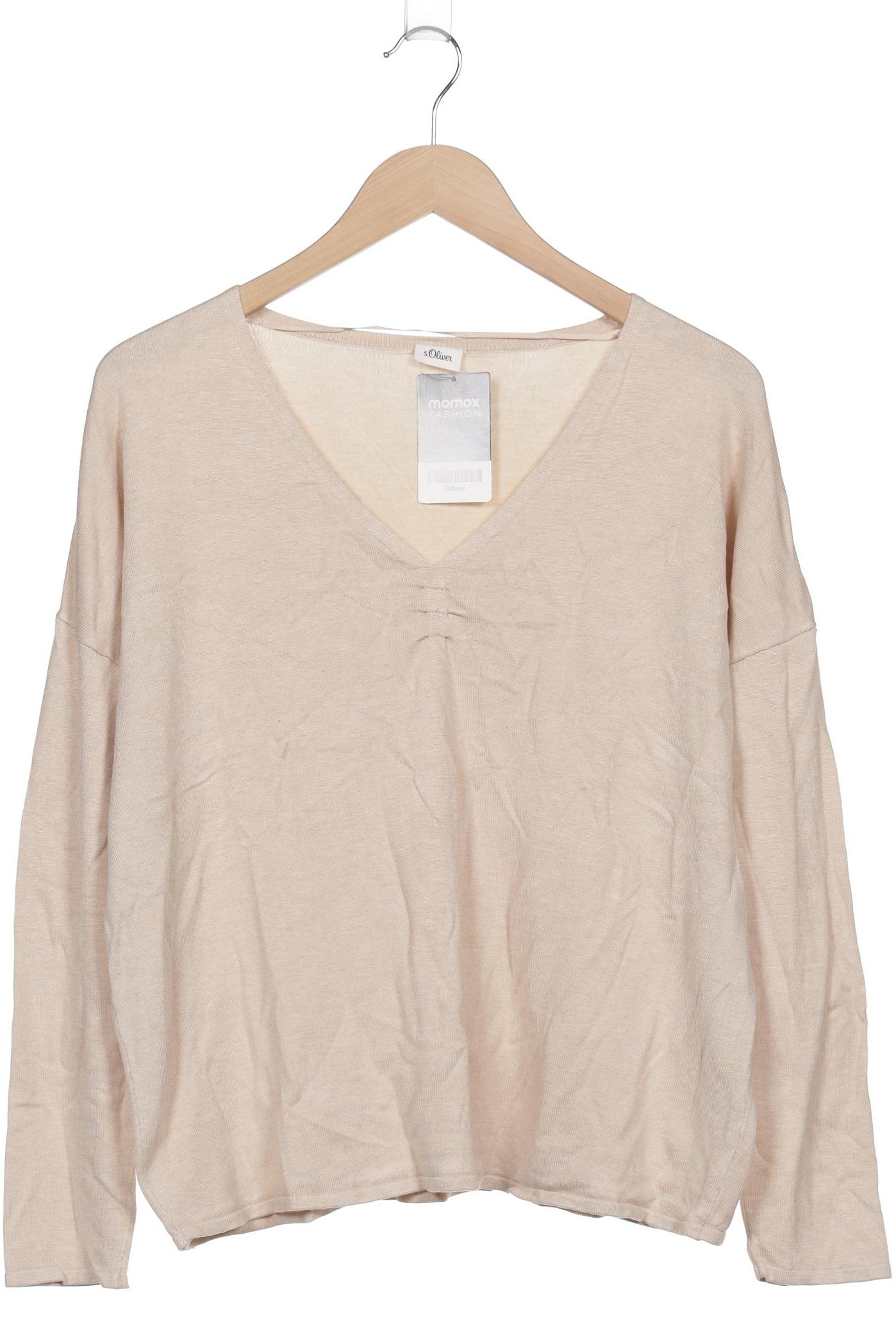 

s.Oliver Damen Pullover, beige, Gr. 40