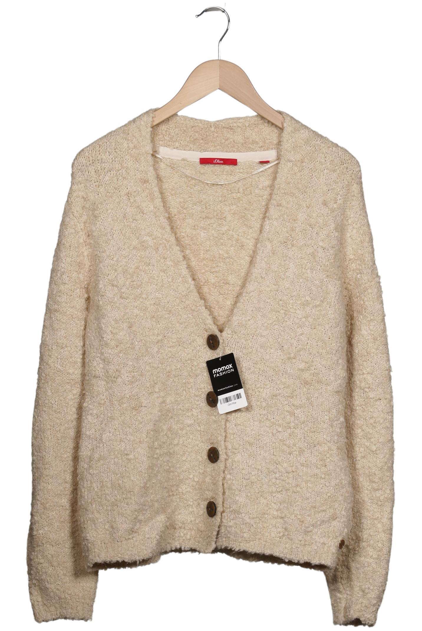 

s.Oliver Damen Strickjacke, beige, Gr. 42