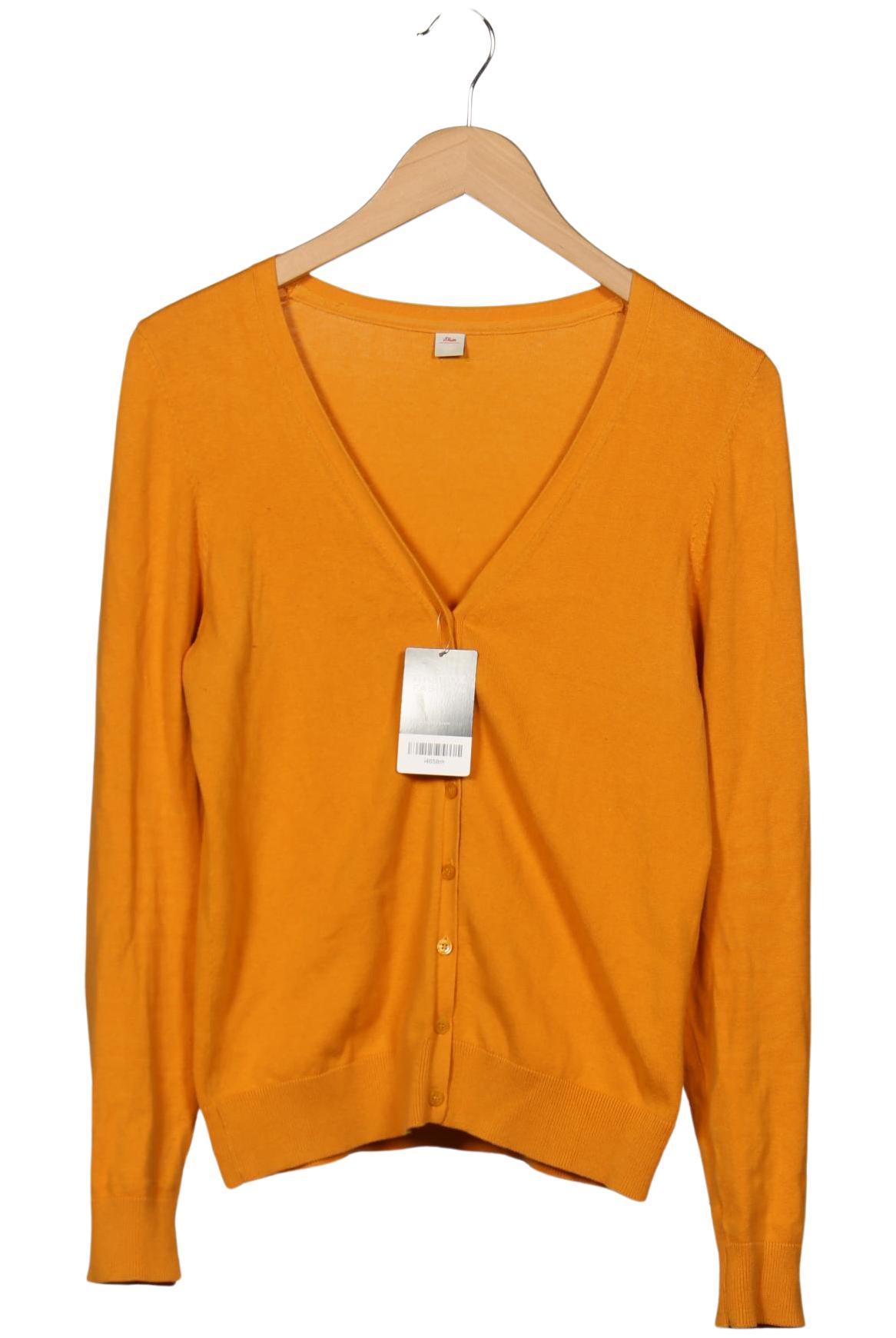 

s.Oliver Damen Strickjacke, orange, Gr. 36