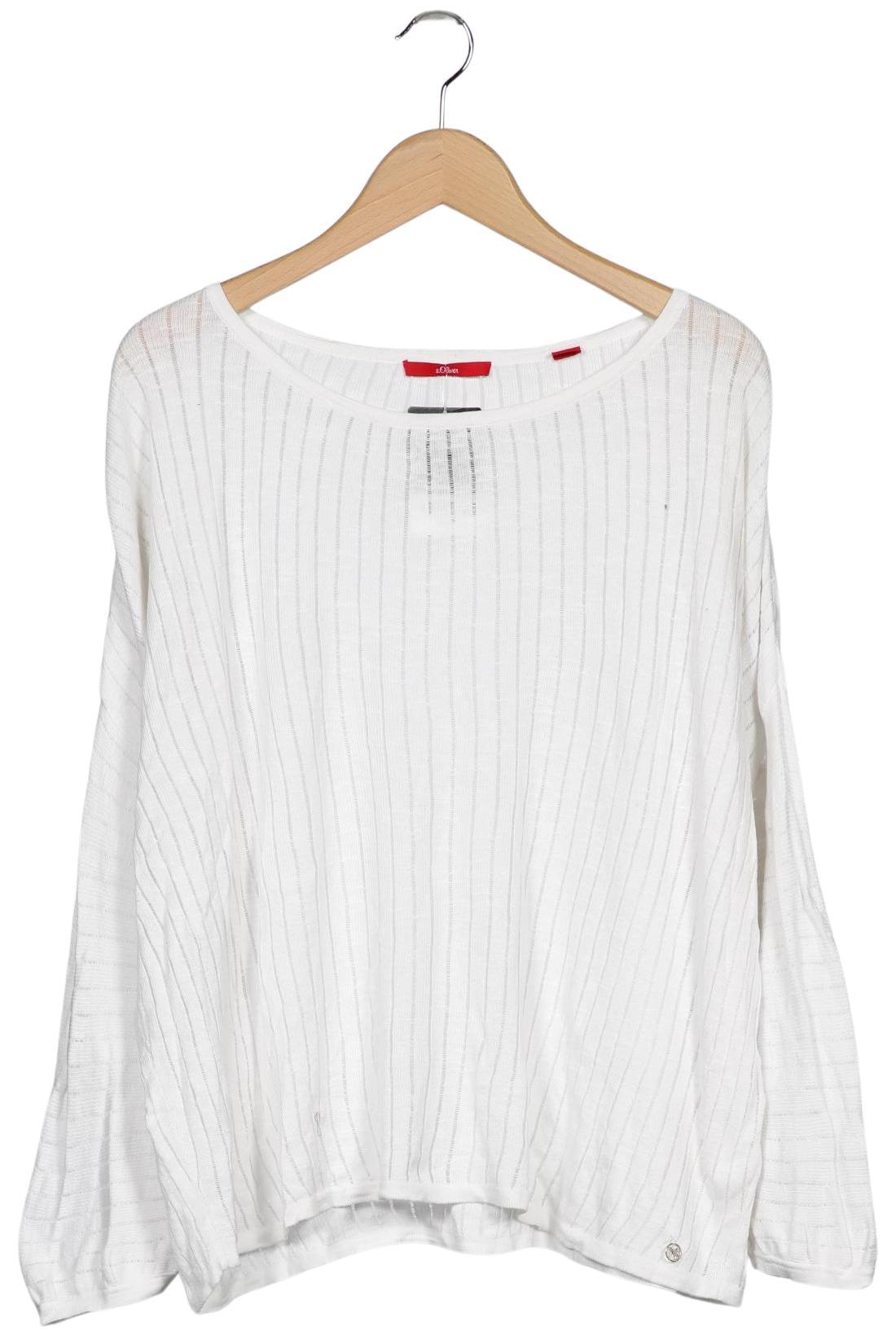 

s.Oliver Damen Pullover, weiß, Gr. 42