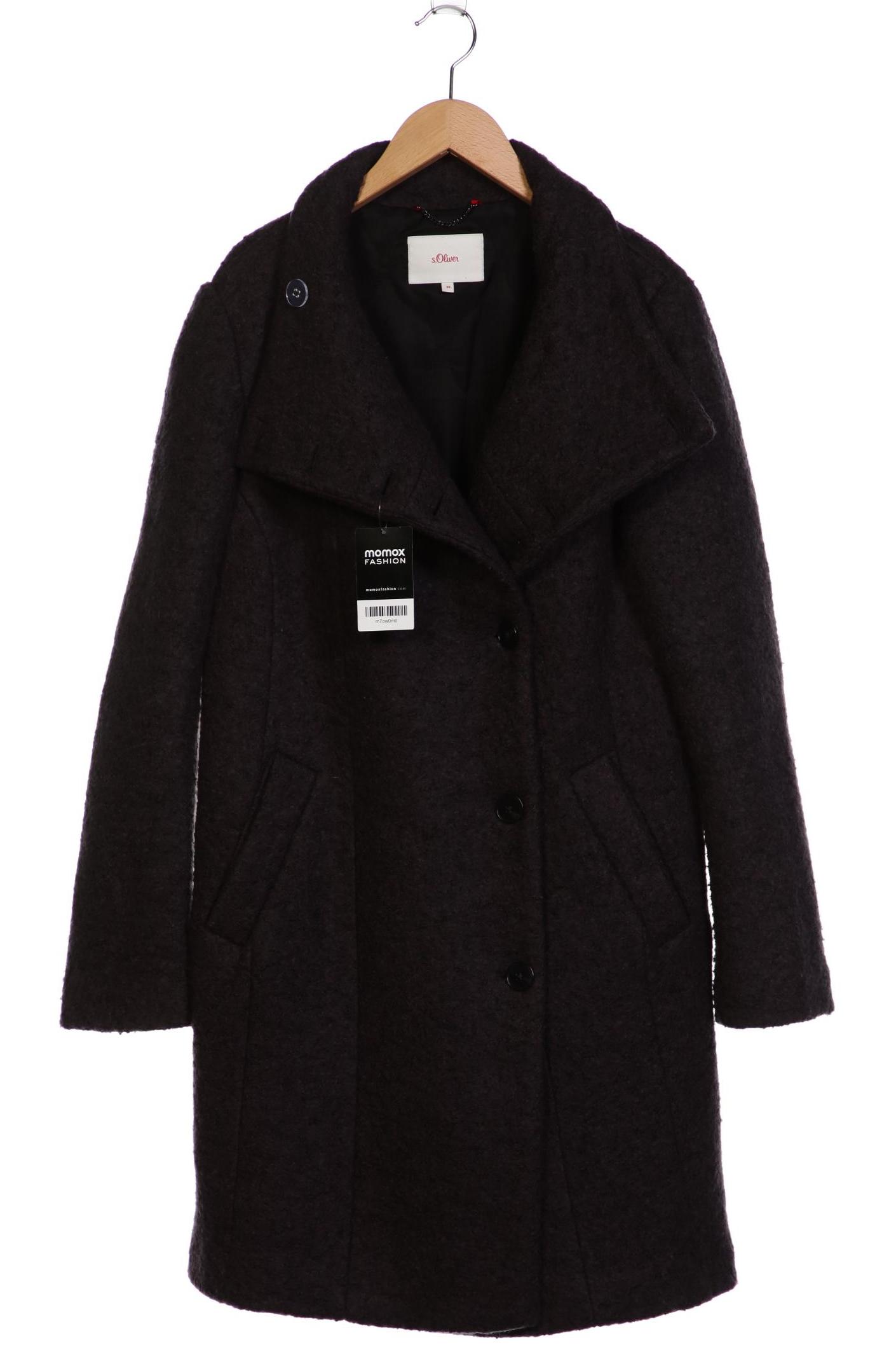 

s.Oliver Damen Mantel, schwarz, Gr. 38