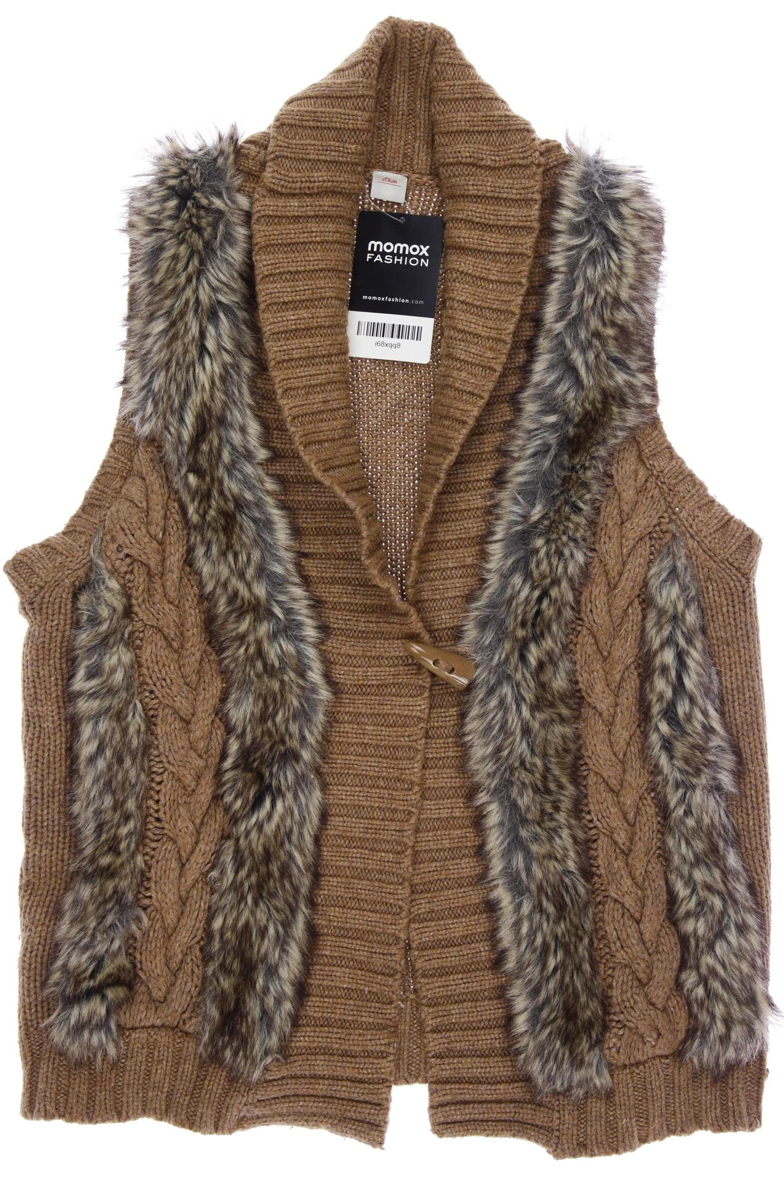 

s.Oliver Damen Weste, braun, Gr. 34