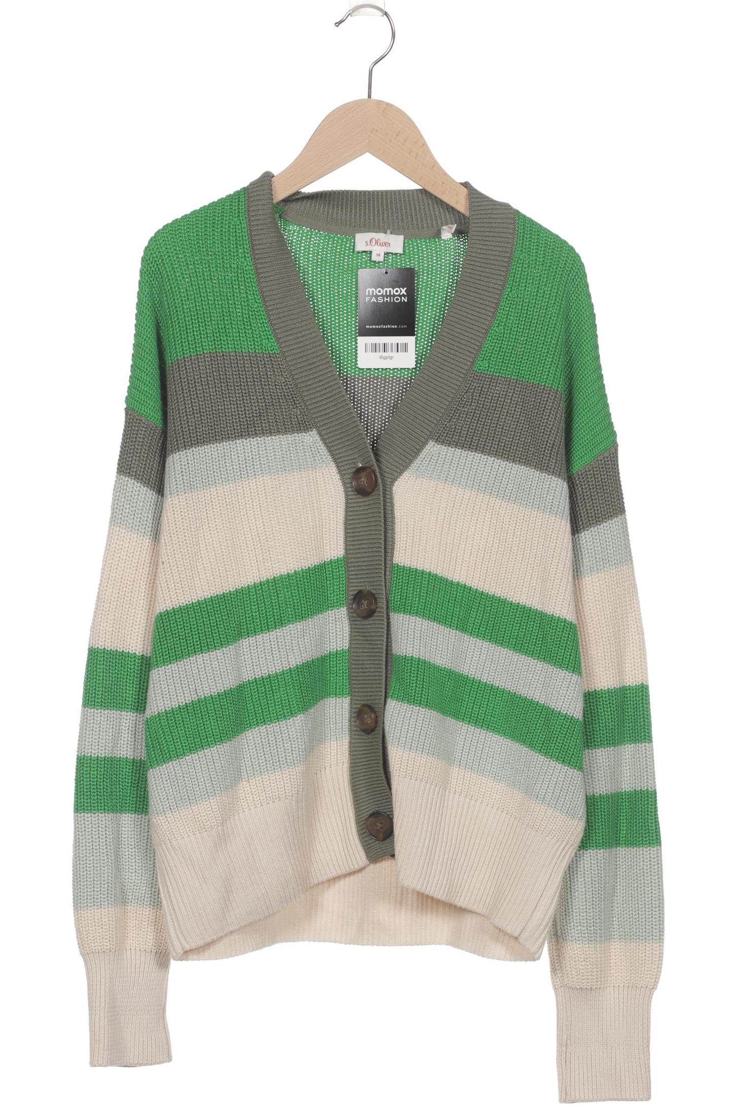 

s.Oliver Damen Strickjacke, grün, Gr. 38