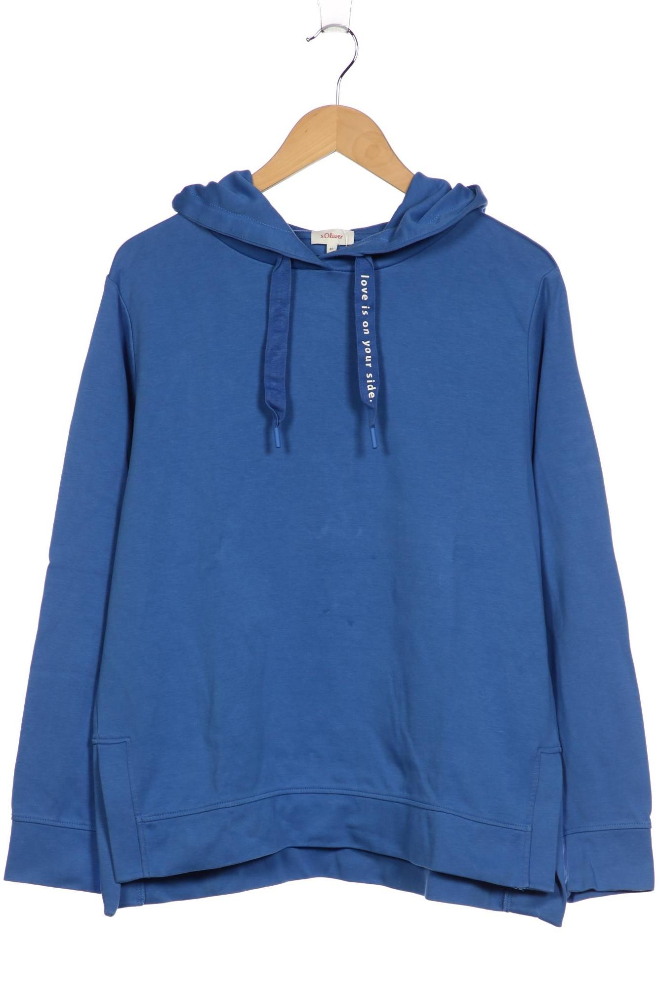 

s.Oliver Damen Kapuzenpullover, blau, Gr. 40