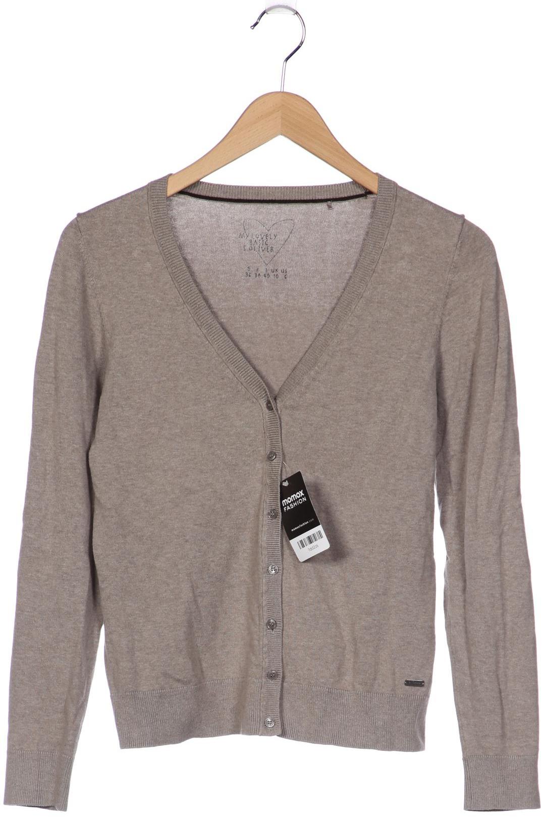 

s.Oliver Damen Strickjacke, grau, Gr. 36