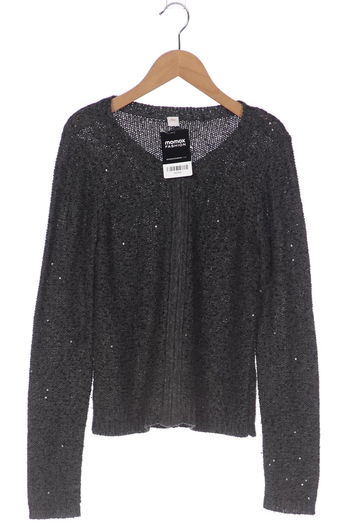 

s.Oliver Damen Strickjacke, grau, Gr. 36