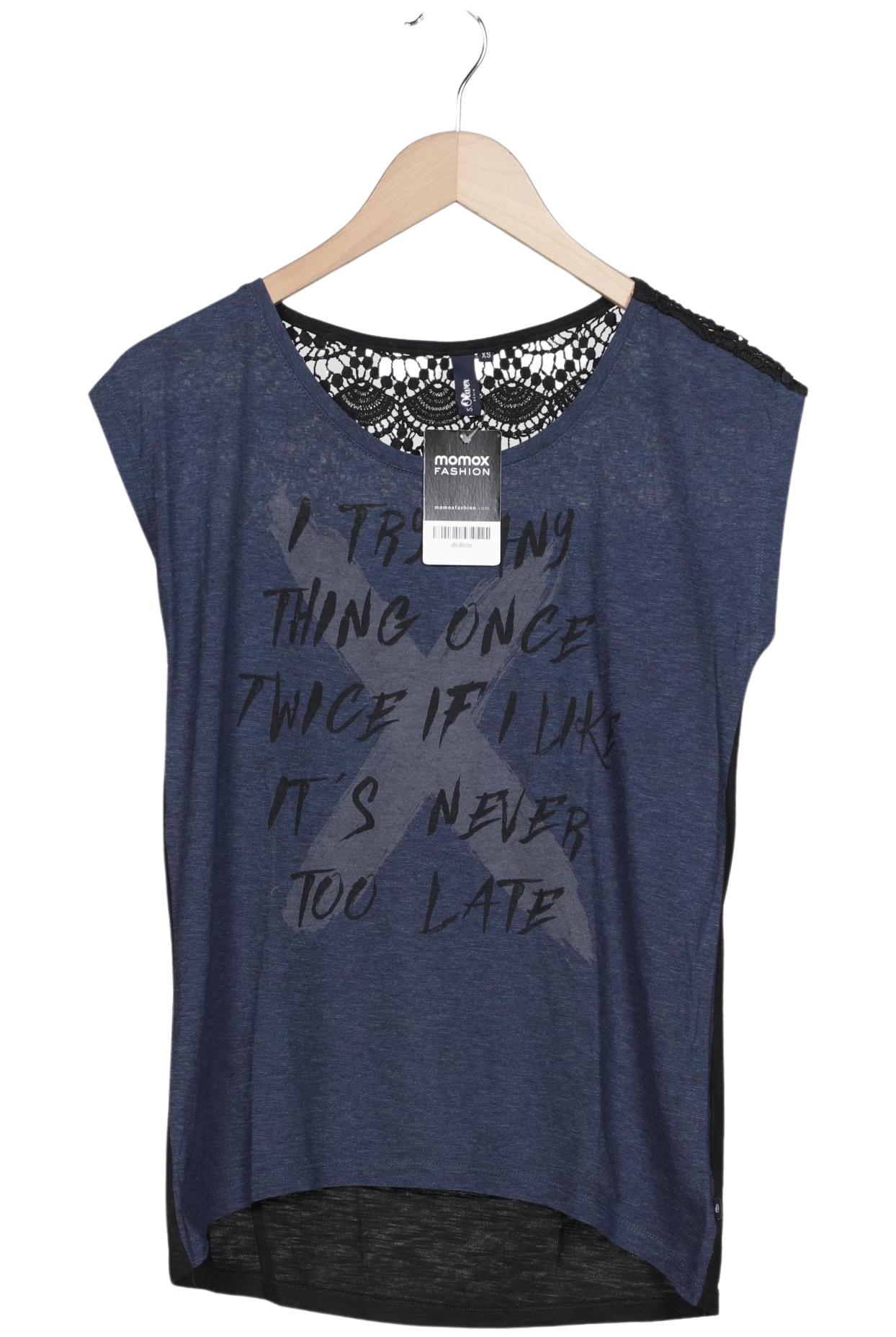 

s.Oliver Damen T-Shirt, marineblau, Gr. 34