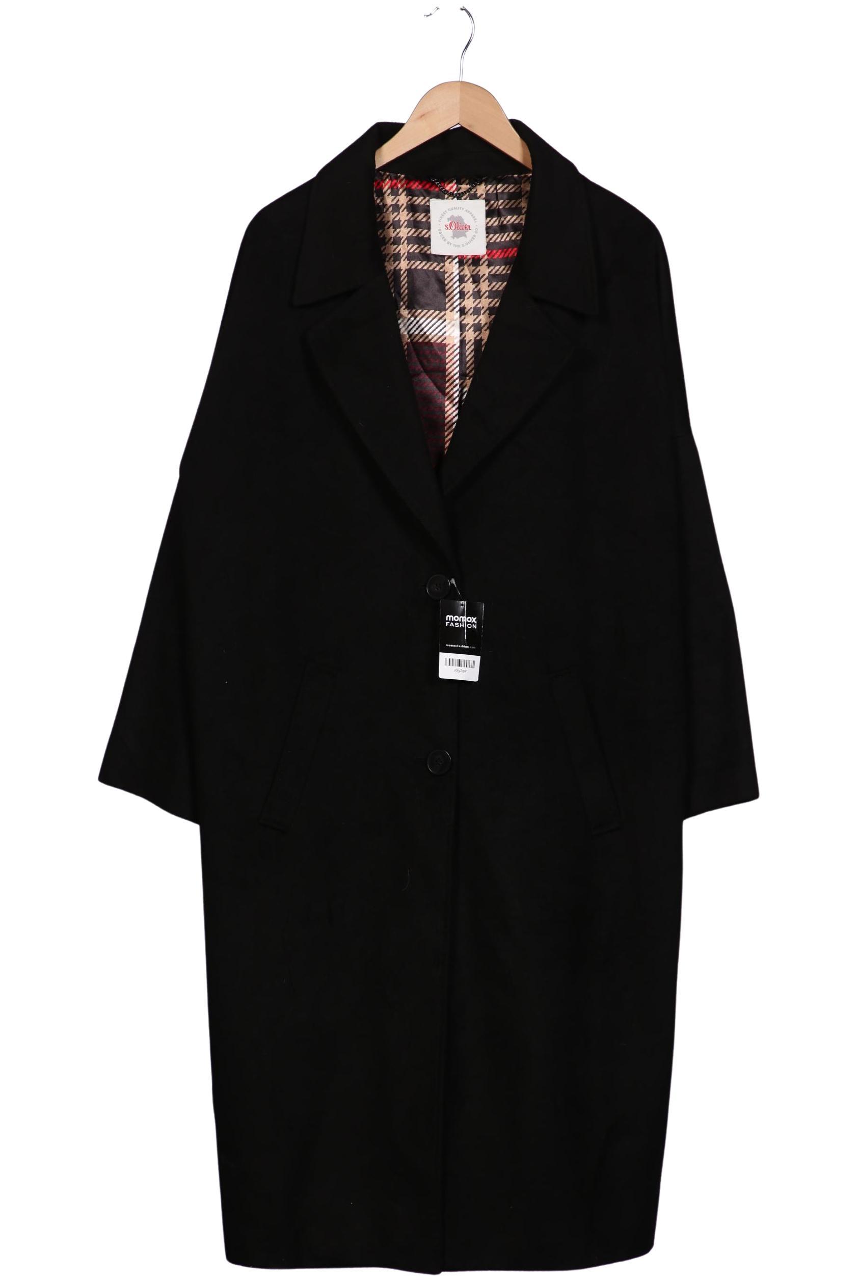 

s.Oliver Damen Mantel, schwarz, Gr. 46