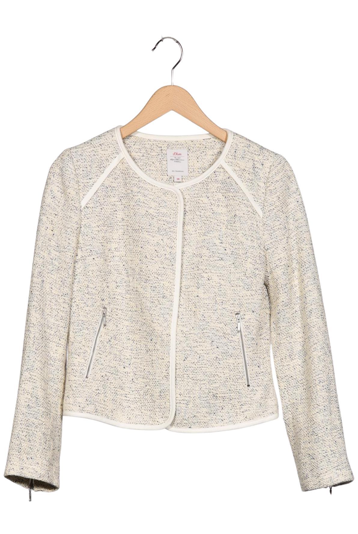 

s.Oliver Damen Jacke, cremeweiß, Gr. 38