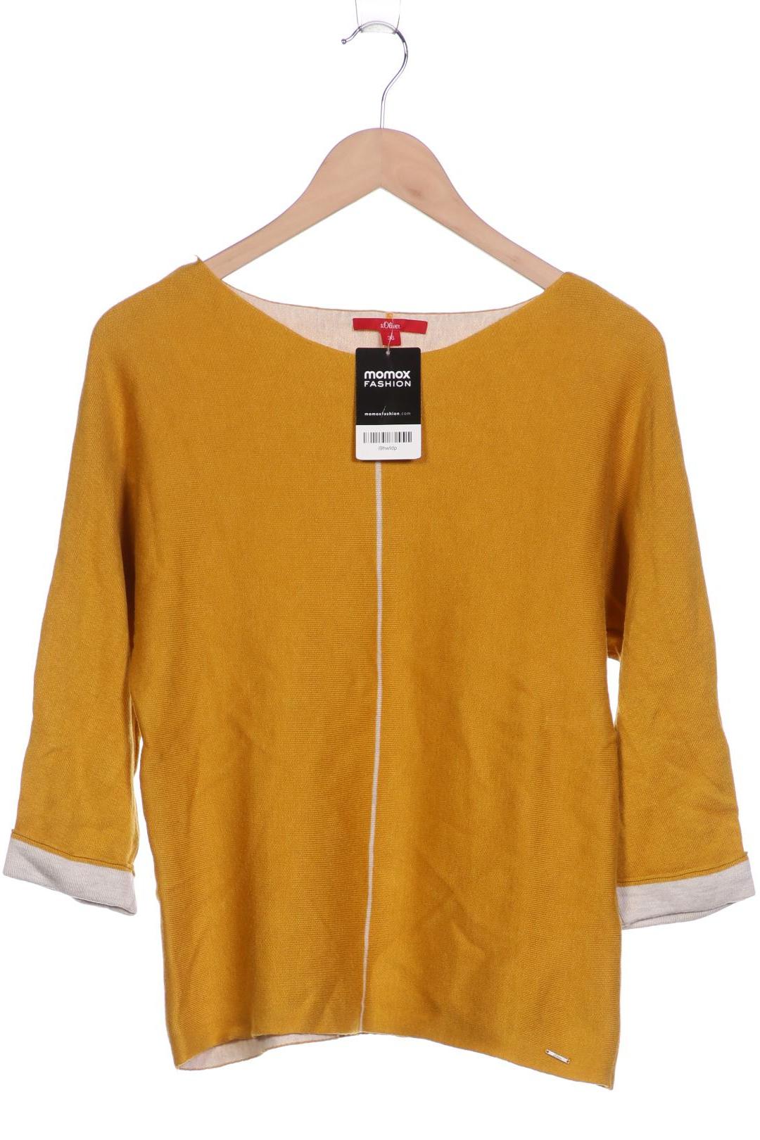 

s.Oliver Damen Pullover, gelb
