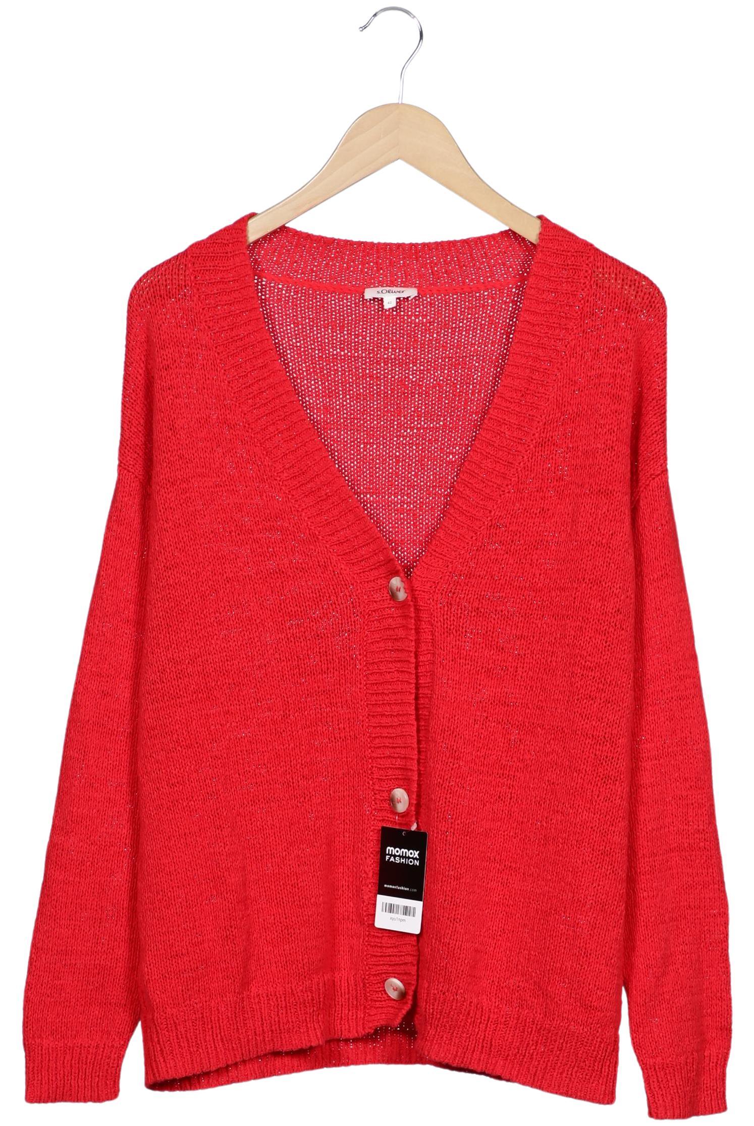 

s.Oliver Damen Strickjacke, rot, Gr. 42