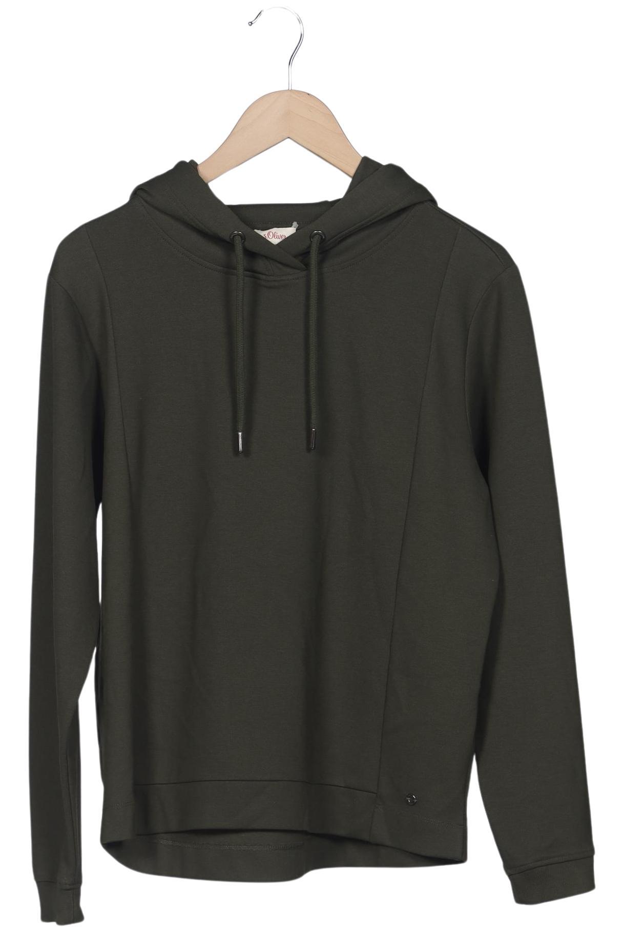 

s.Oliver Damen Kapuzenpullover, grün, Gr. 36