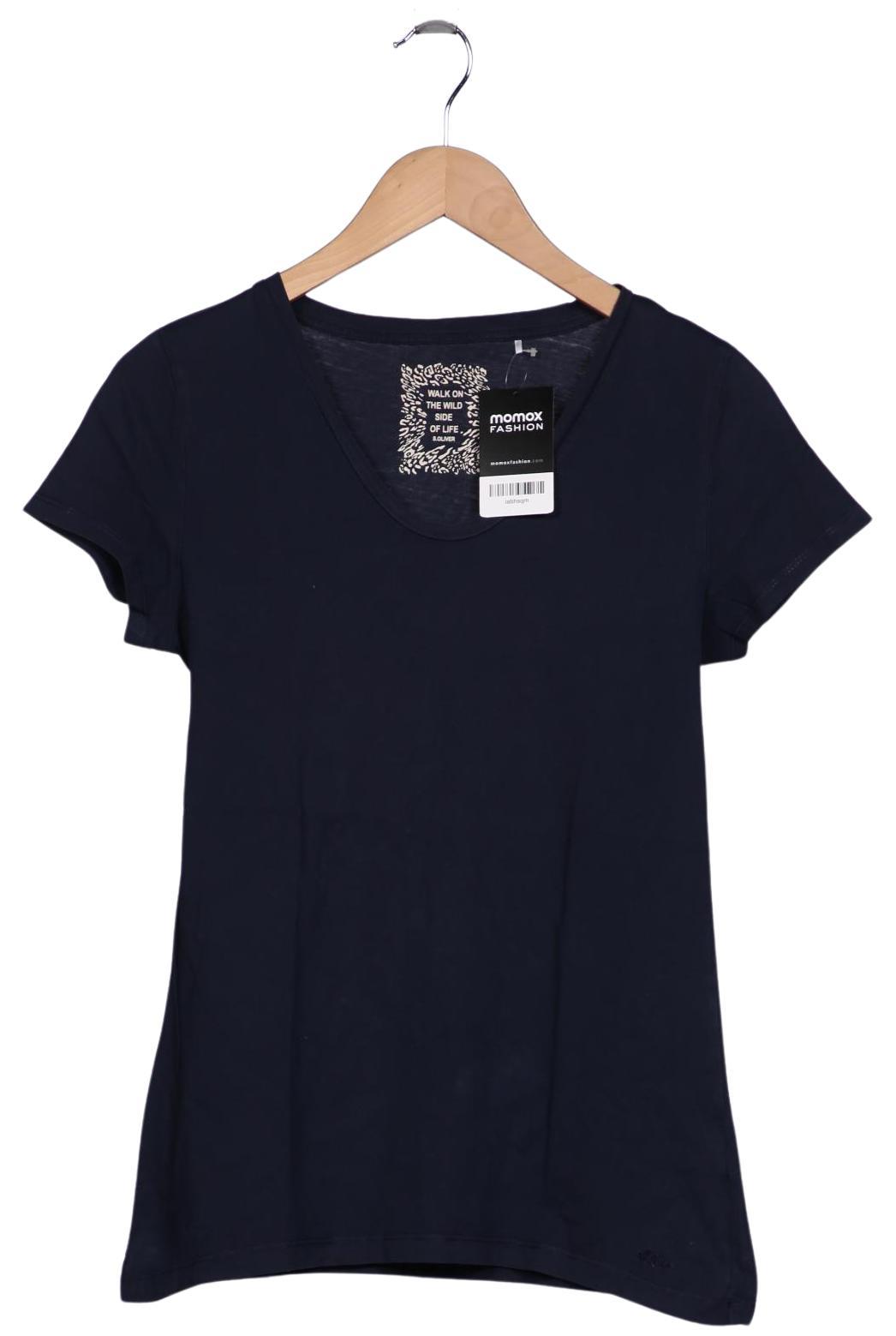 

s.Oliver Damen T-Shirt, marineblau, Gr. 36