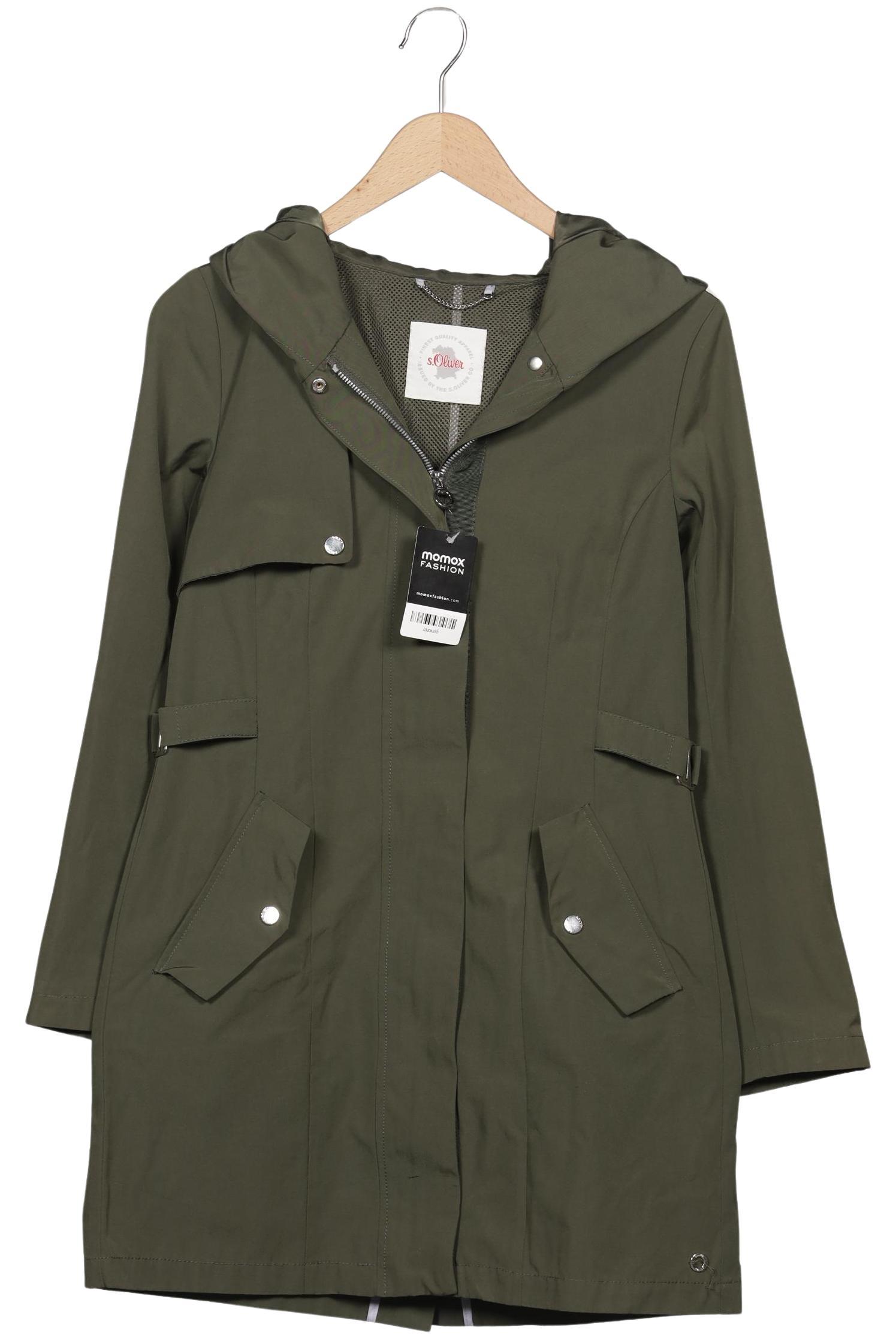 

s.Oliver Damen Mantel, grün, Gr. 36