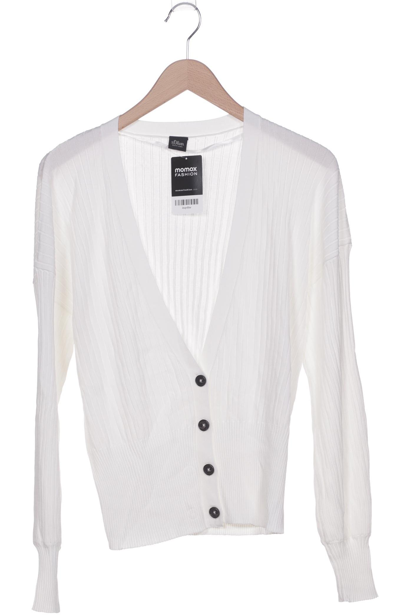 

s.Oliver Damen Strickjacke, weiß, Gr. 48